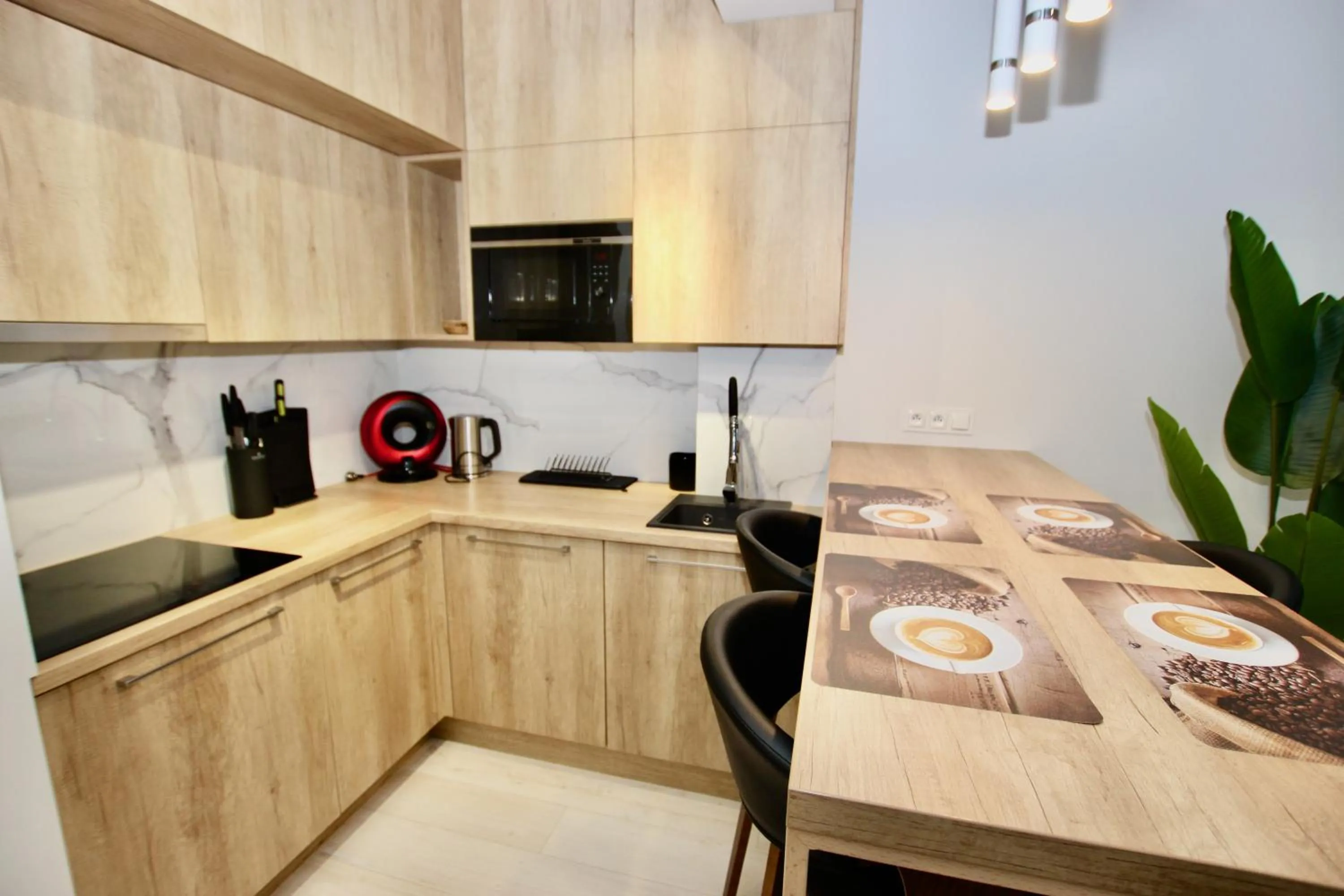 Kitchen or kitchenette in Natural Apartamenty