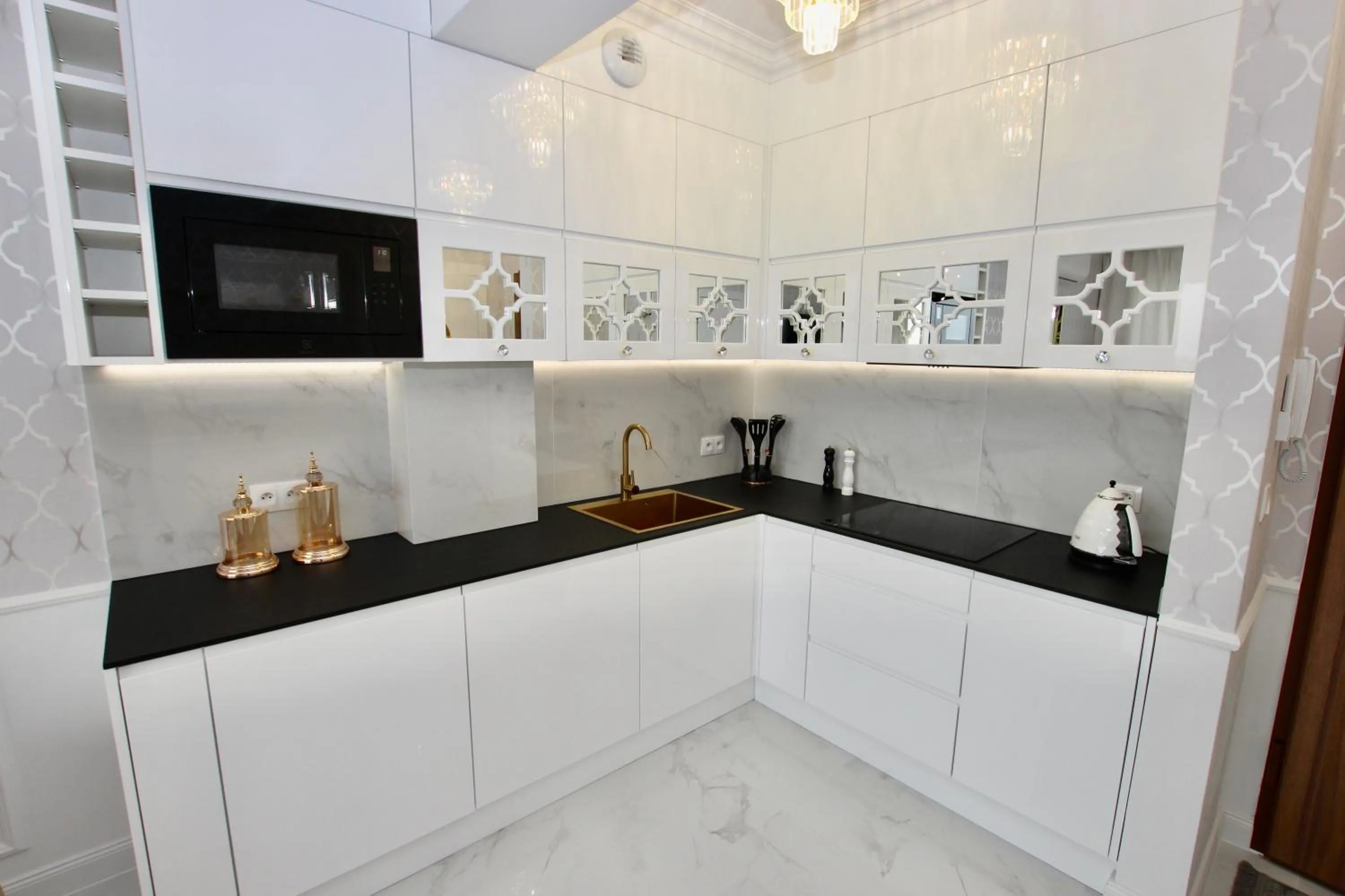 Kitchen or kitchenette in Natural Apartamenty