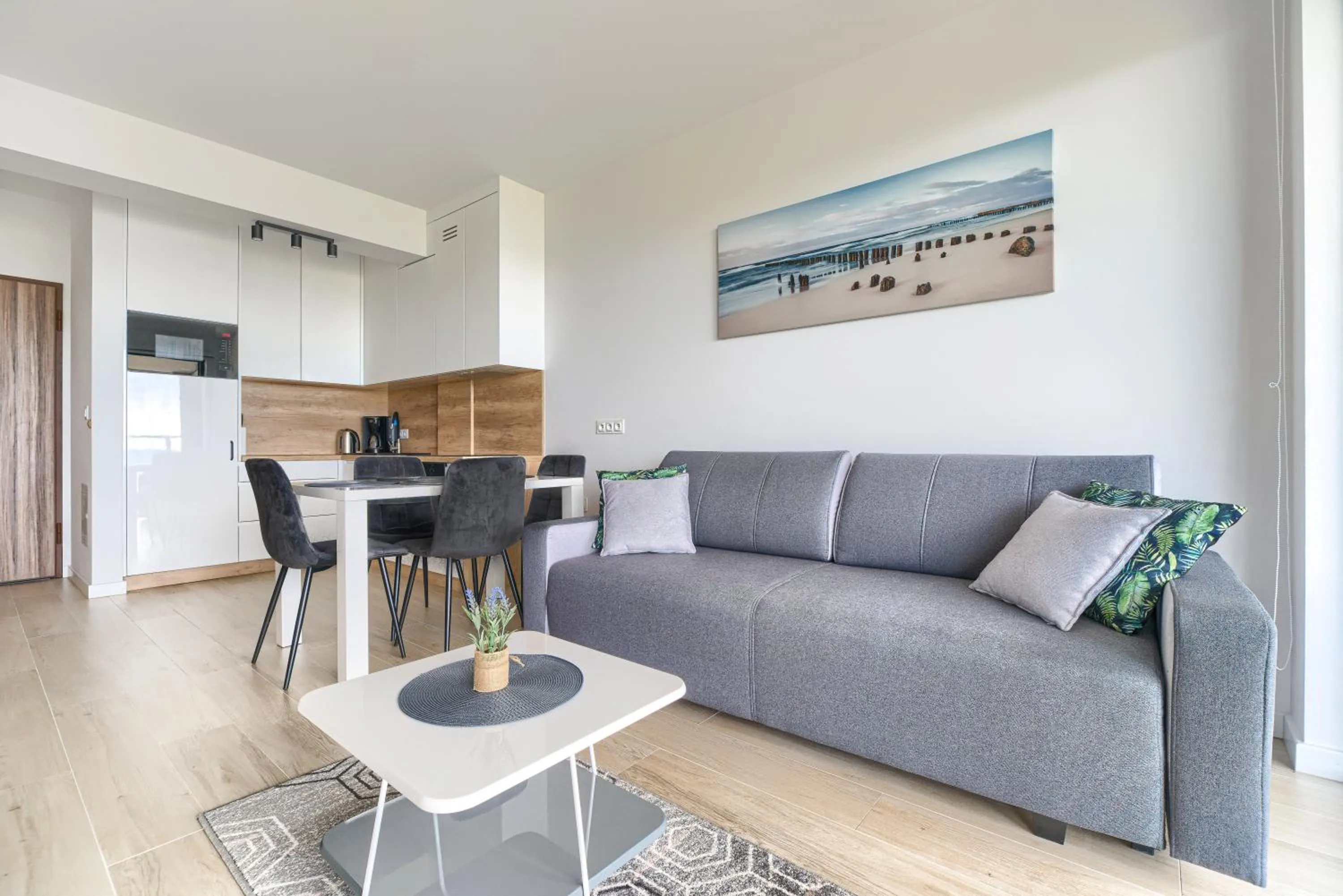 Kitchen or kitchenette in Natural Apartamenty