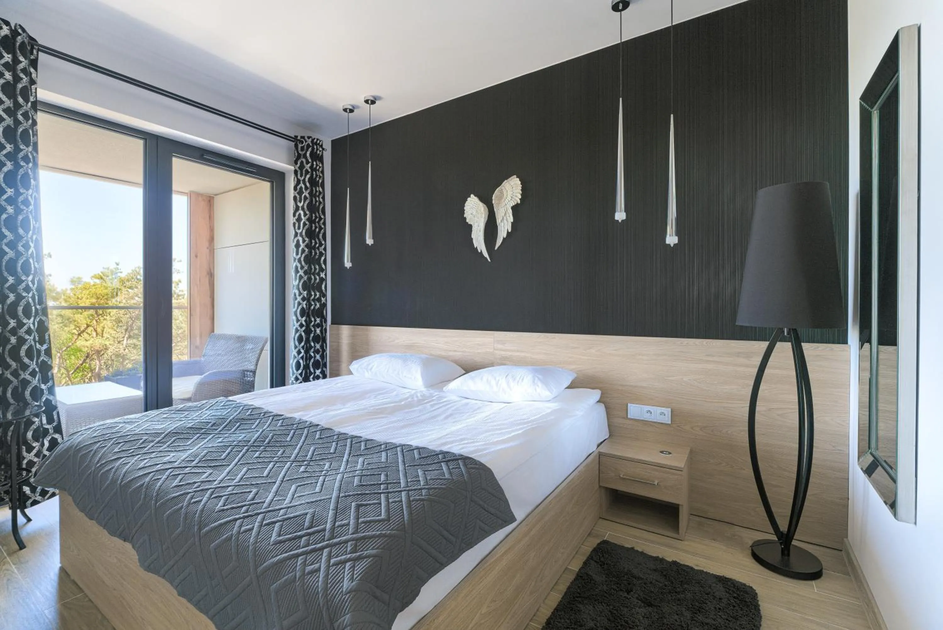 Bedroom, Bed in Natural Apartamenty
