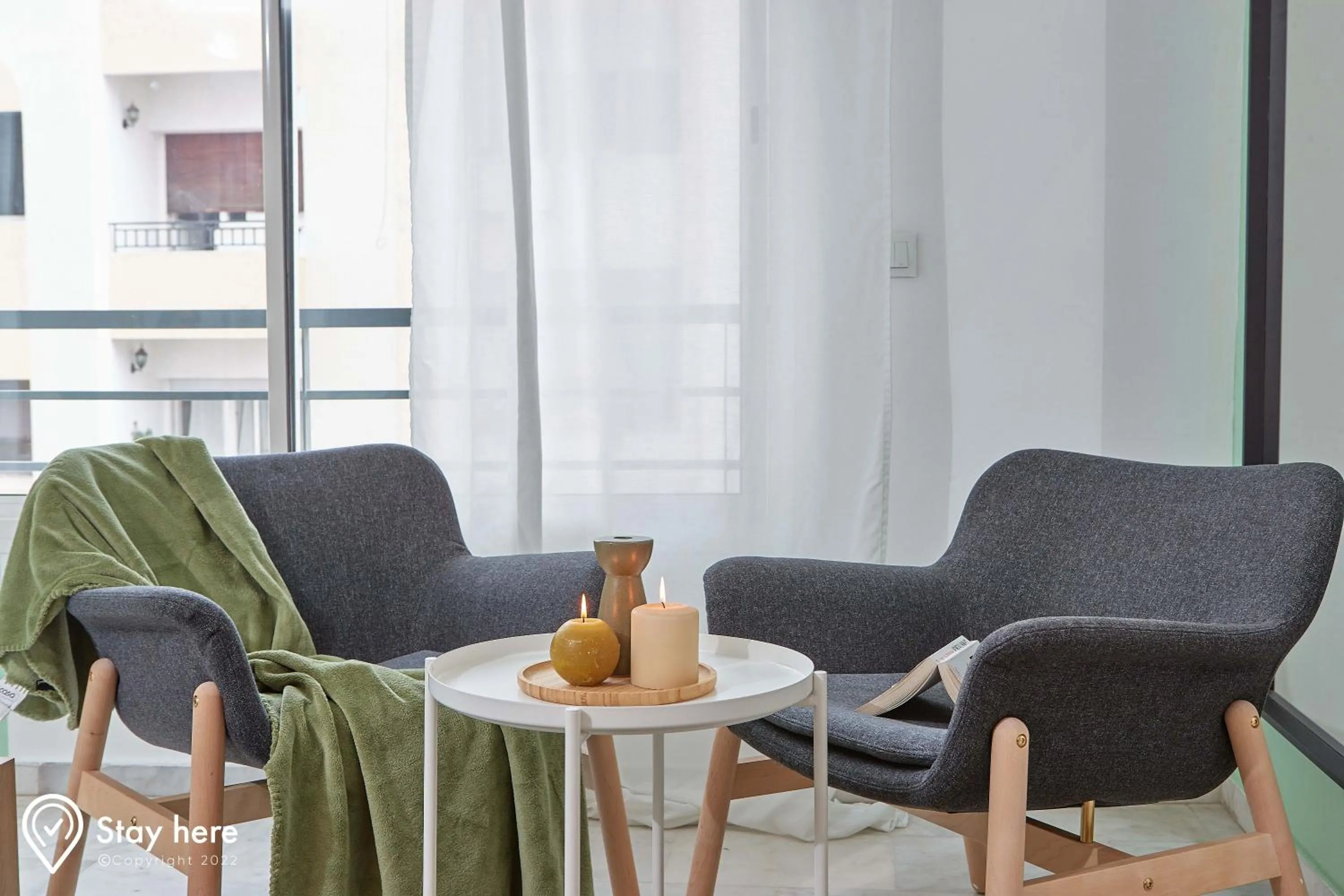 Seating area in Stayhere Rabat - Agdal 1 - Comfort Residence