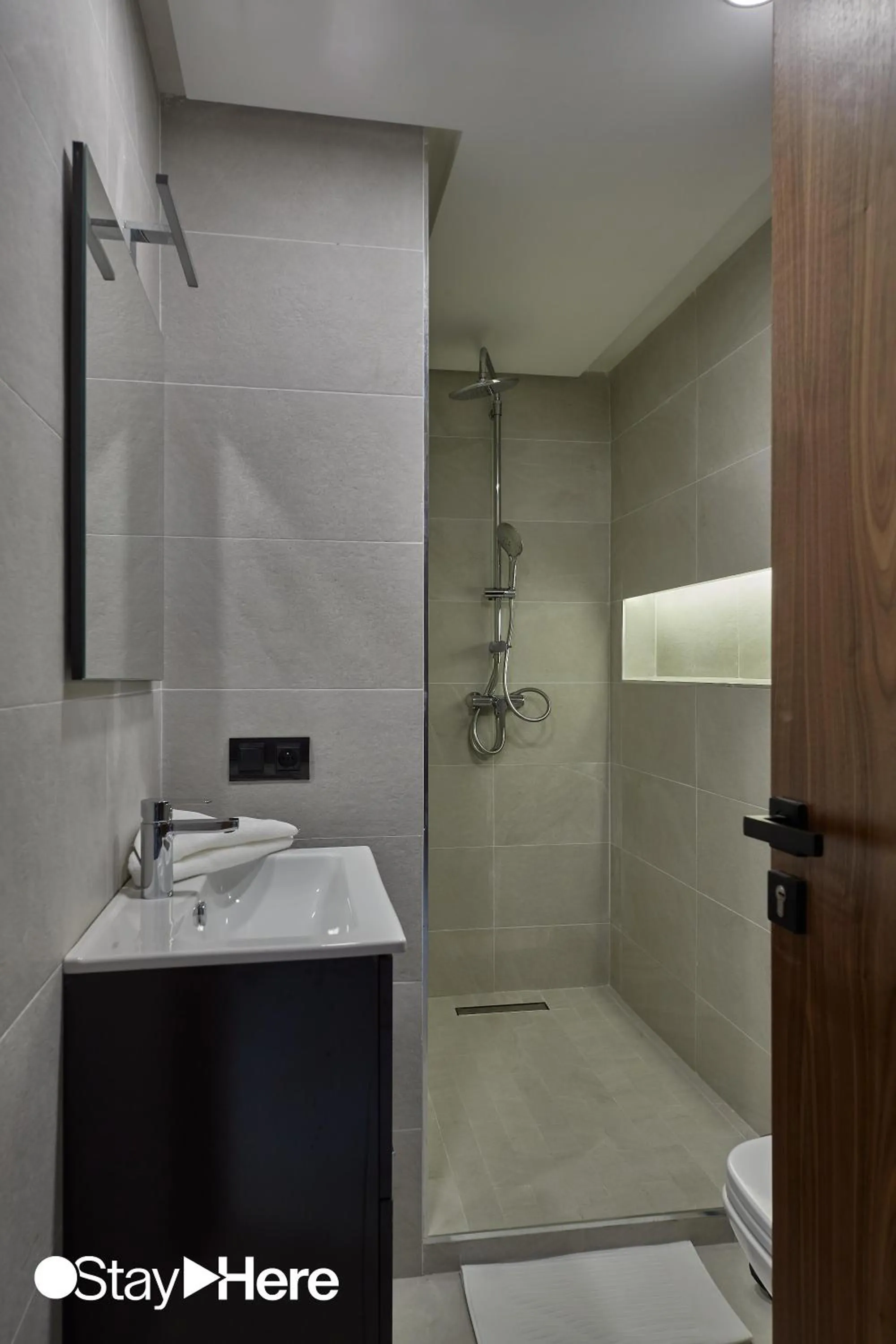 Shower in Stayhere Rabat - Agdal 1 - Comfort Residence