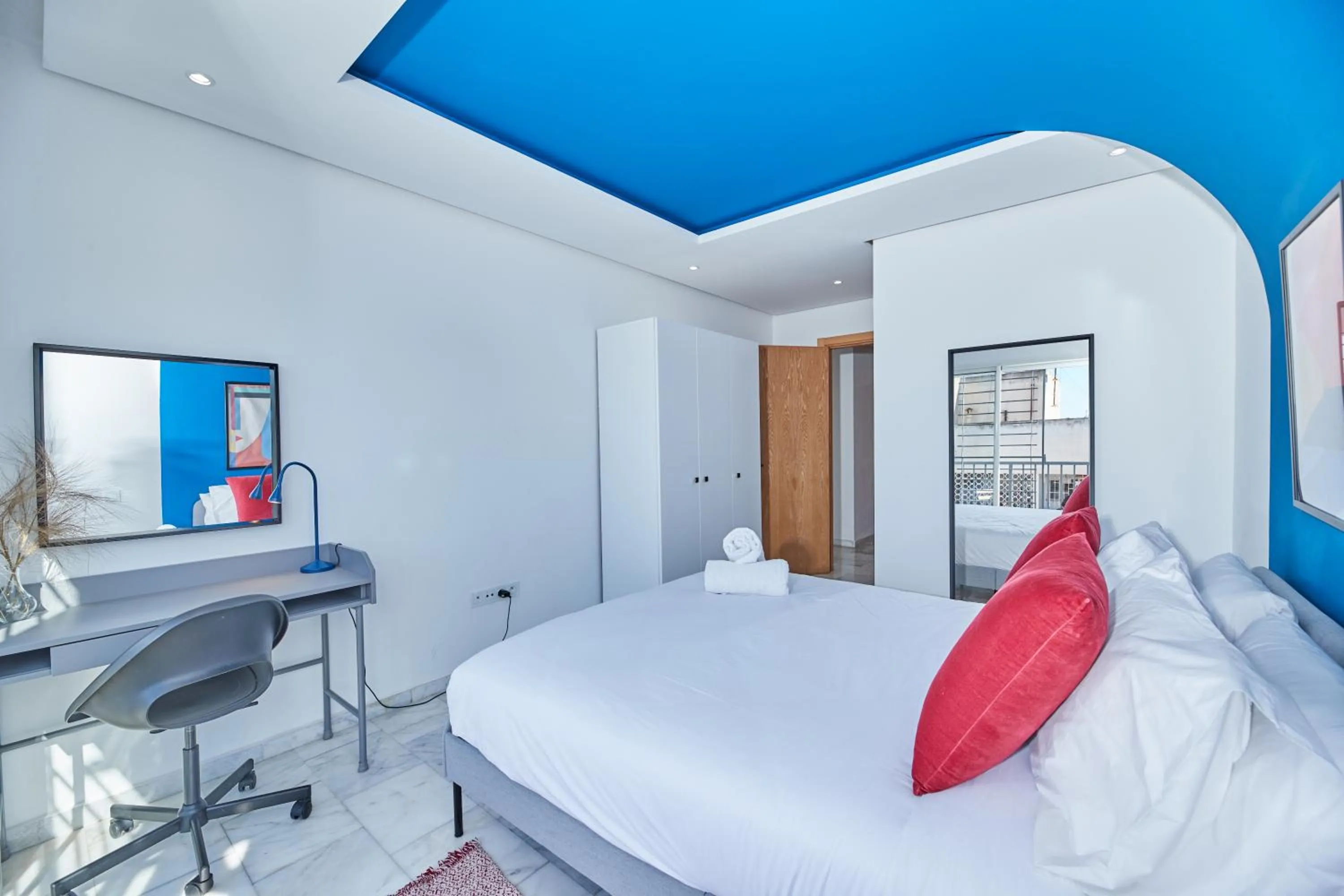 Bedroom, Bed in Stayhere Rabat - Agdal 1 - Comfort Residence