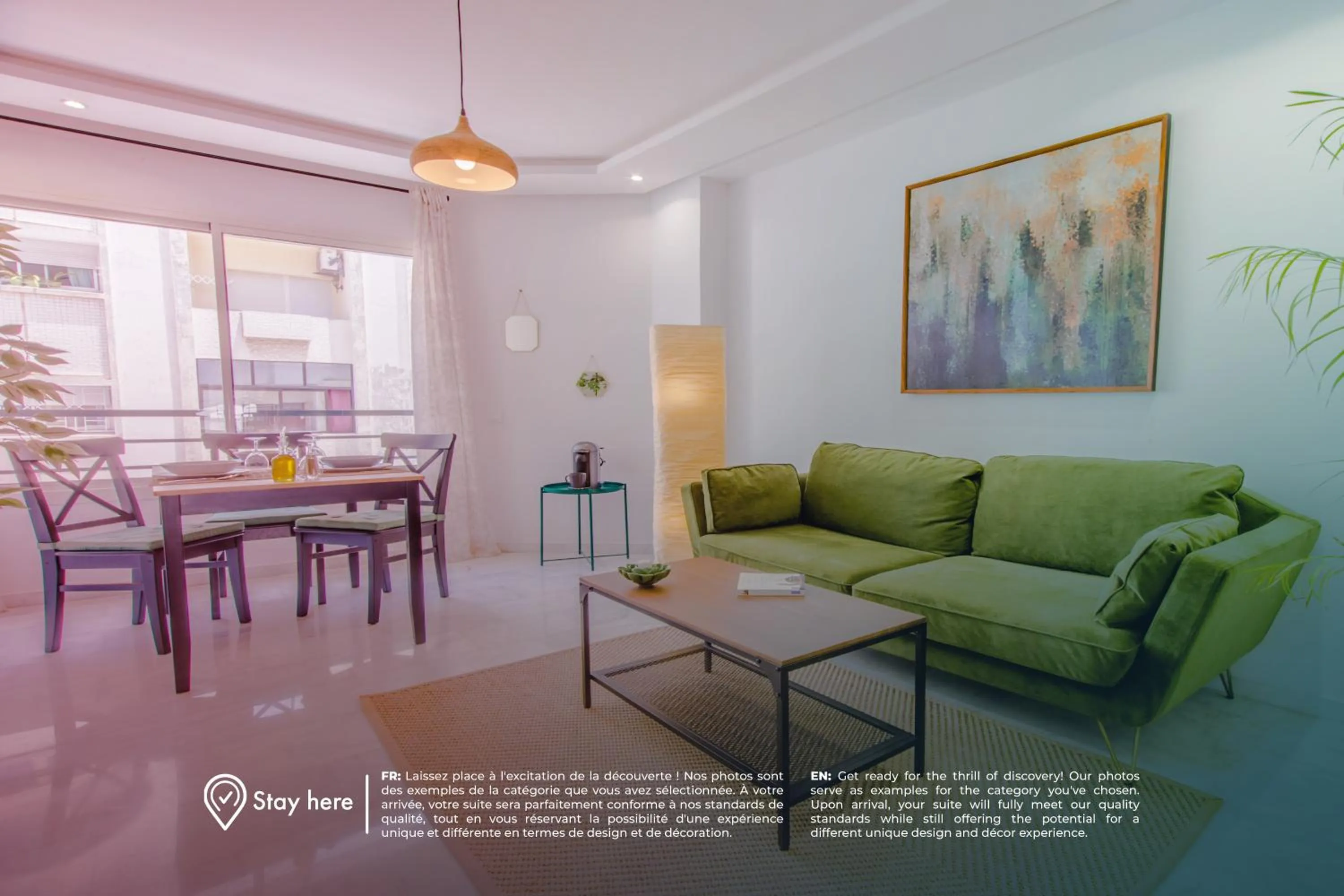 Living room in Stayhere Rabat - Agdal 1 - Comfort Residence