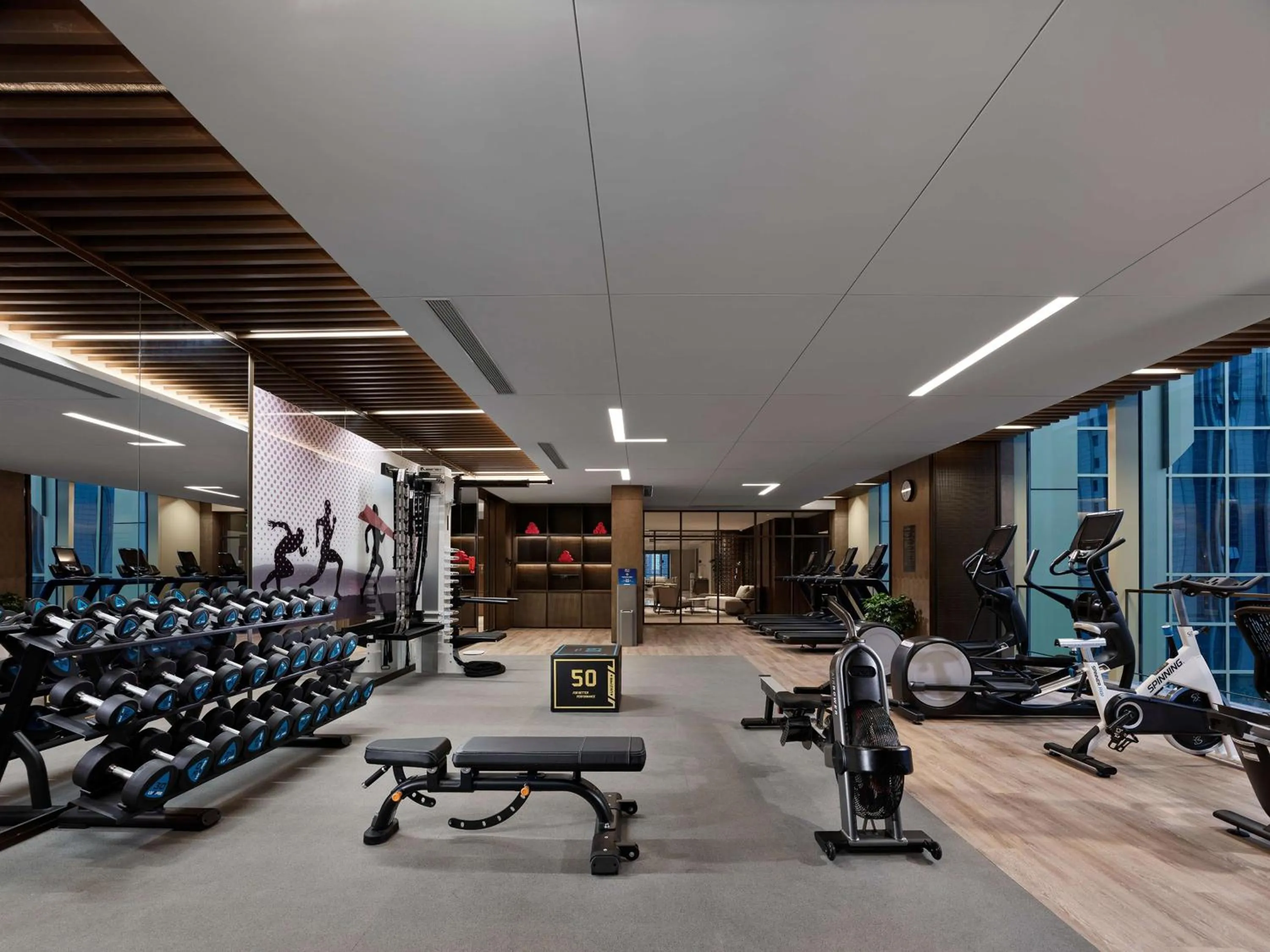 Fitness centre/facilities in DoubleTree by Hilton Qidong