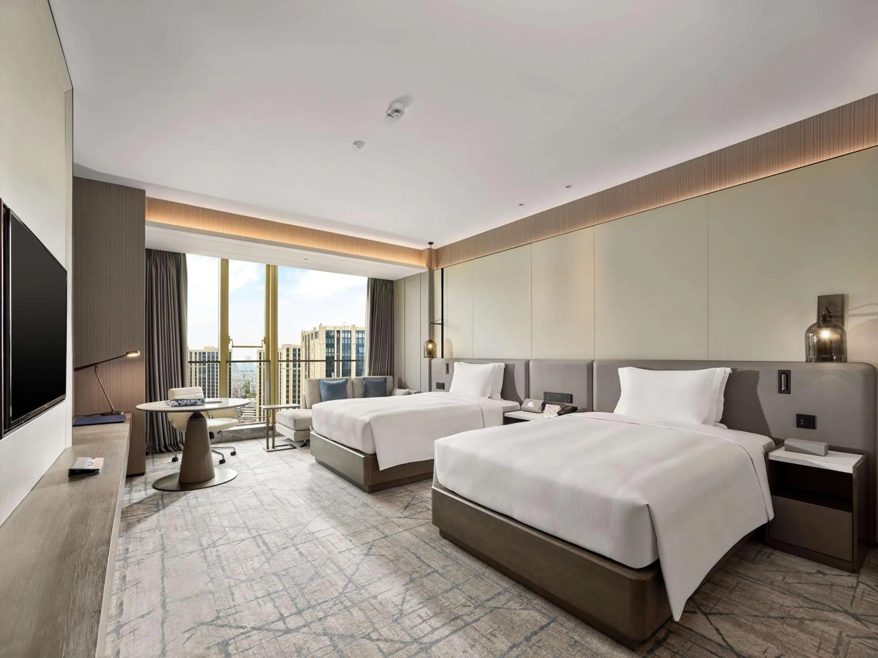 Bedroom, Bed in DoubleTree by Hilton Qidong