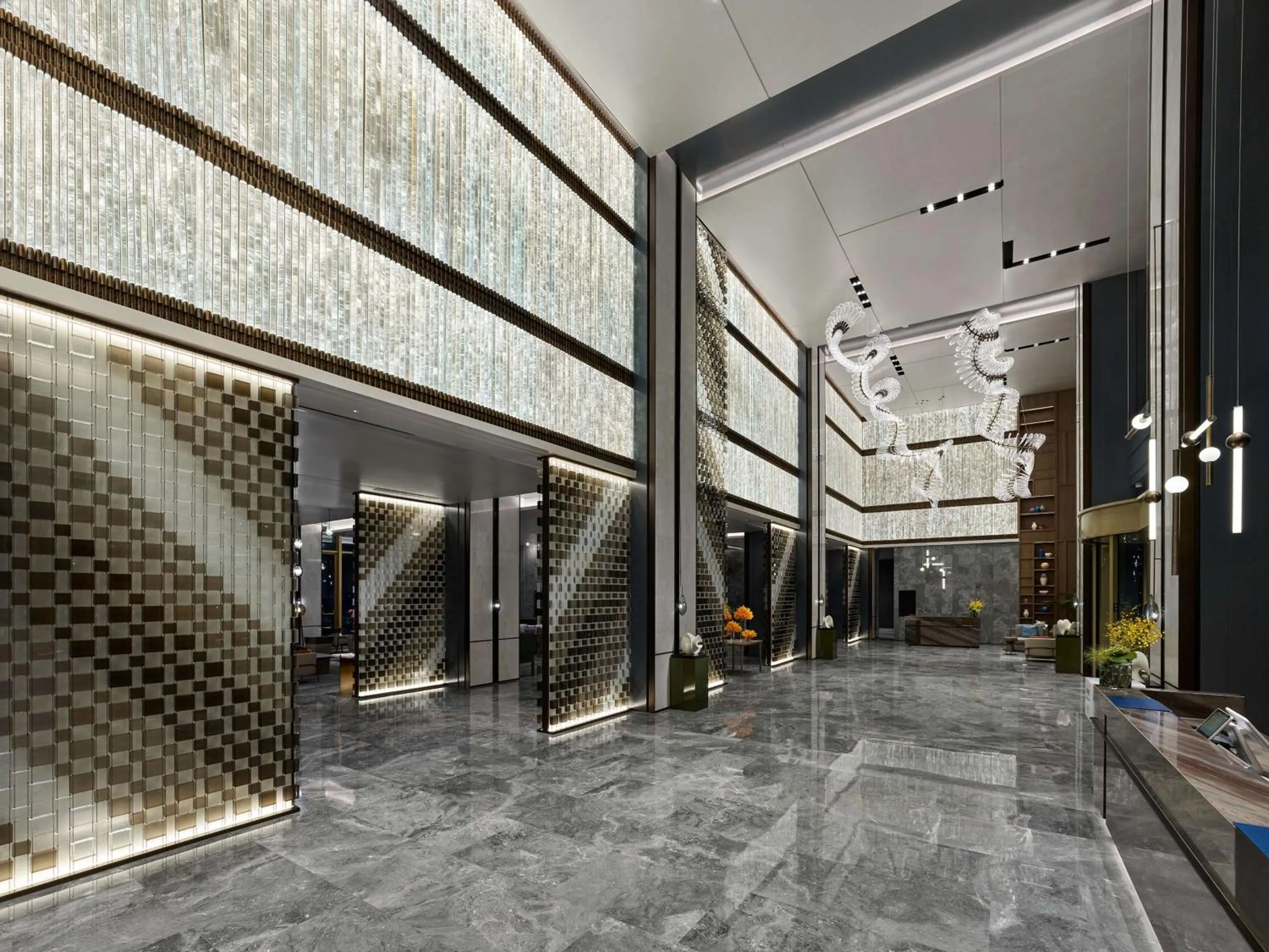Lobby or reception in DoubleTree by Hilton Qidong