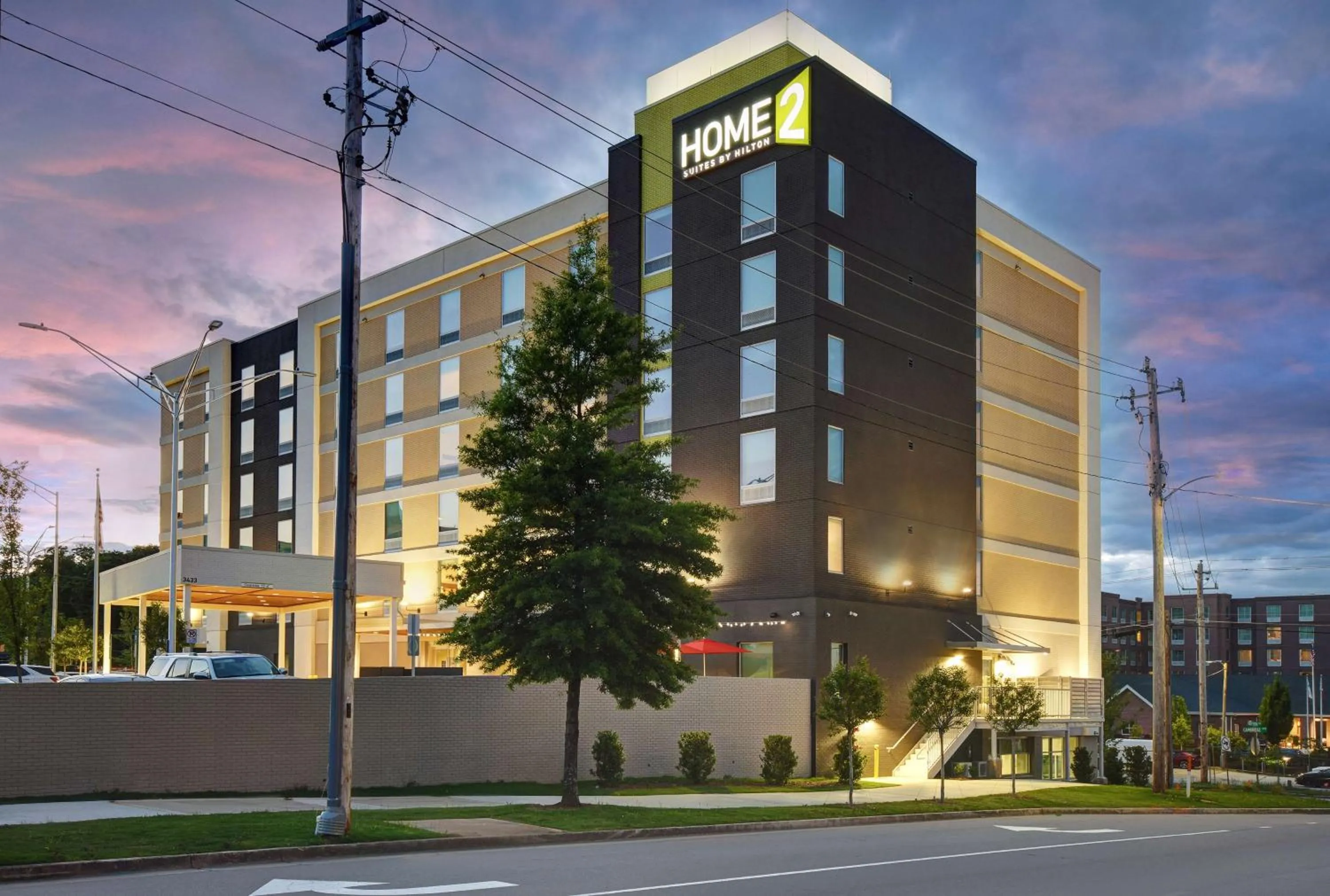Property building in Home2 Suites by Hilton Atlanta Airport North
