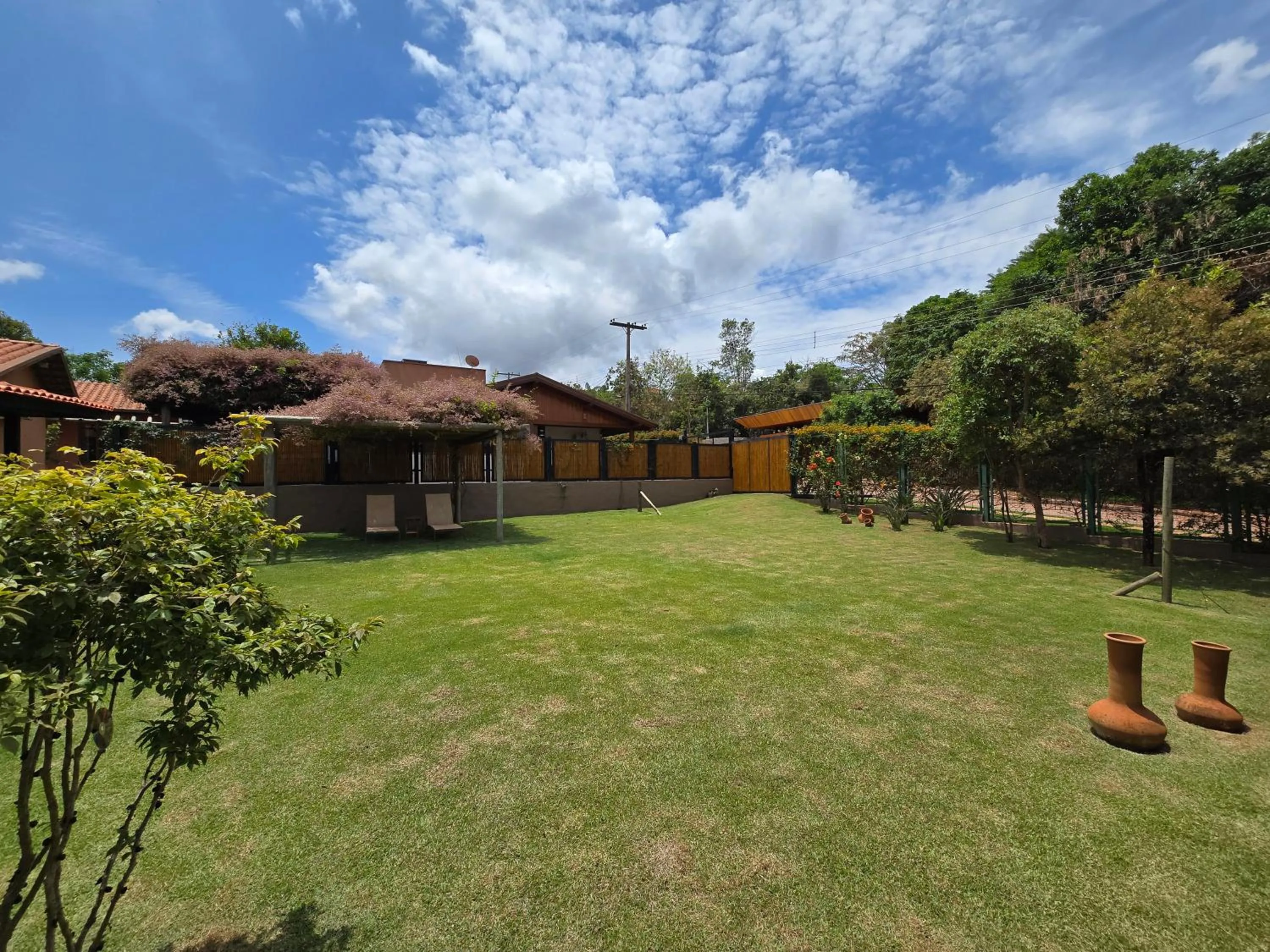 Garden view in Pousada Camarás