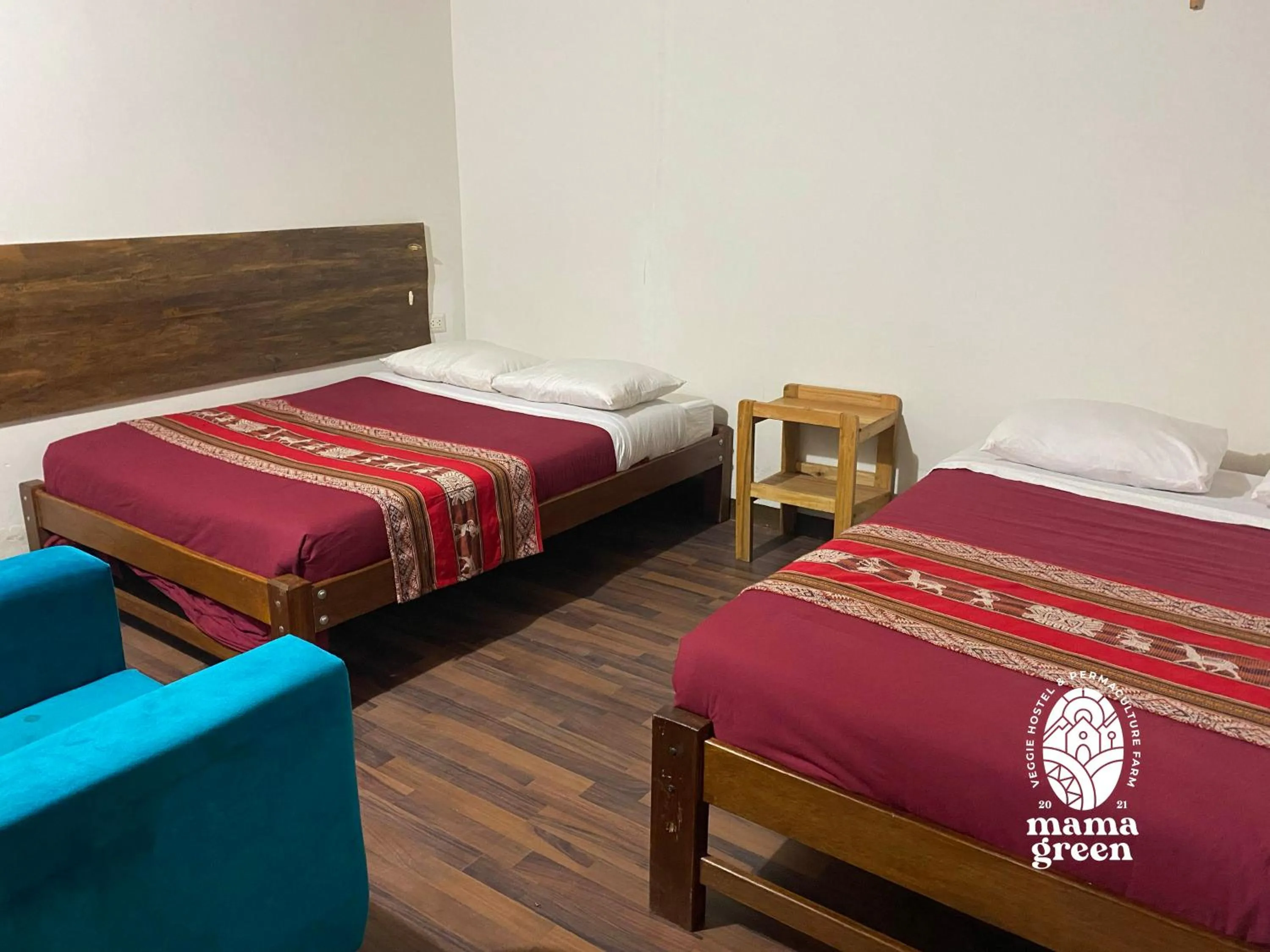 Bed in MAMA GREEN HOSTAL - Eco Andean Experience and Permaculture Farm - Vegetarian Breakfast