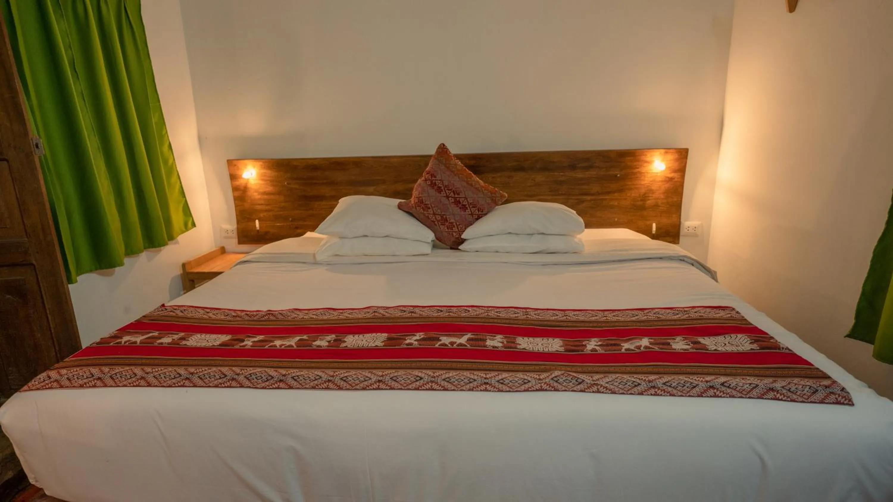 Bed in MAMA GREEN HOSTAL - Eco Andean Experience and Permaculture Farm - Vegetarian Breakfast