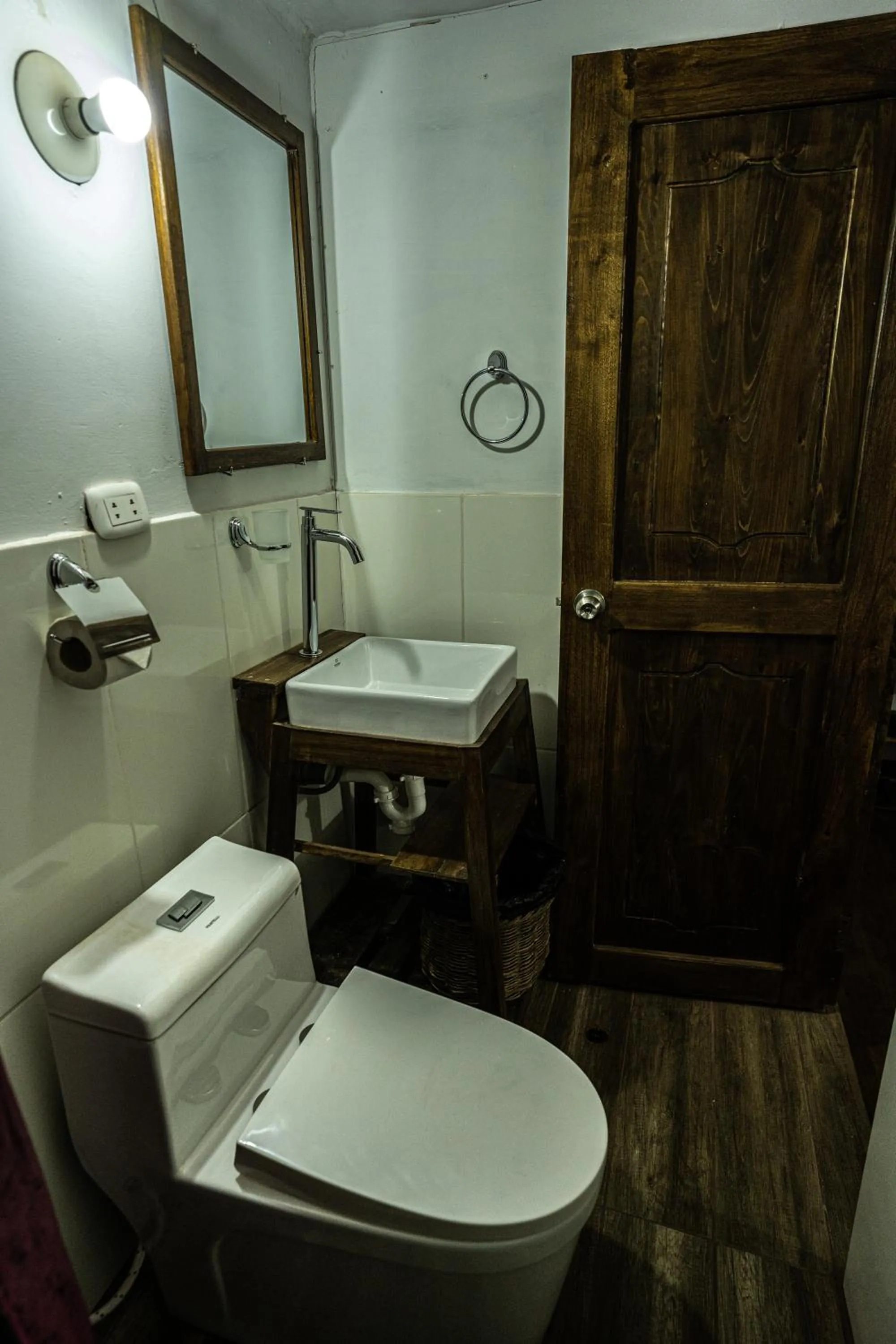 Bathroom in MAMA GREEN HOSTAL - Eco Andean Experience and Permaculture Farm - Vegetarian Breakfast