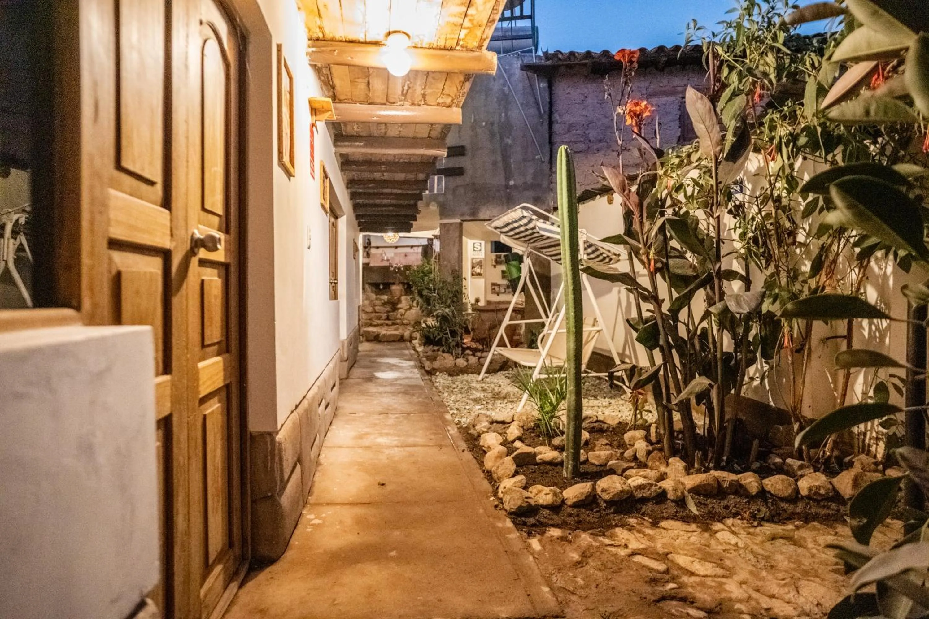 Patio in MAMA GREEN HOSTAL - Eco Andean Experience and Permaculture Farm - Vegetarian Breakfast