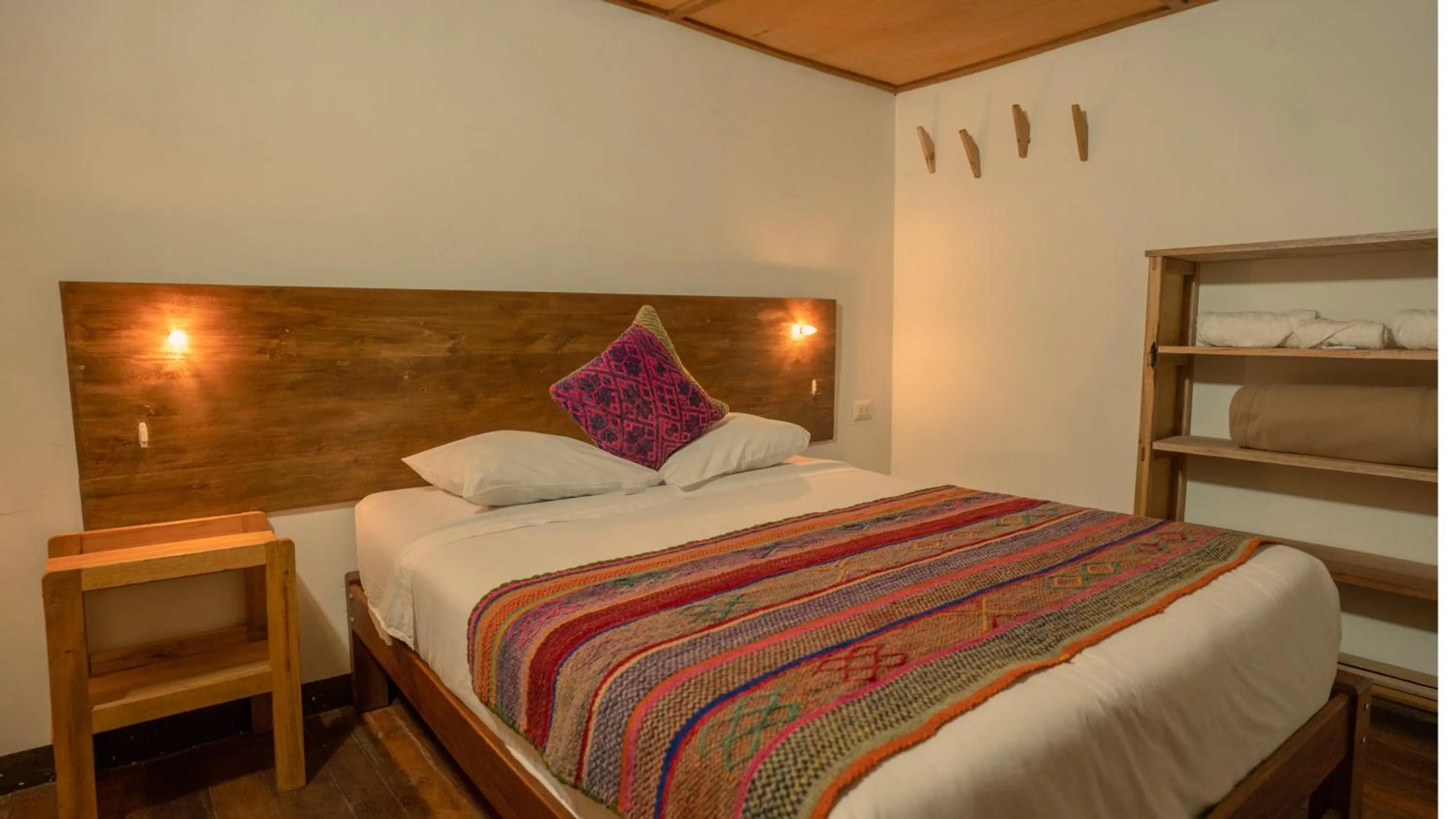 Bed in MAMA GREEN HOSTAL - Eco Andean Experience and Permaculture Farm - Vegetarian Breakfast
