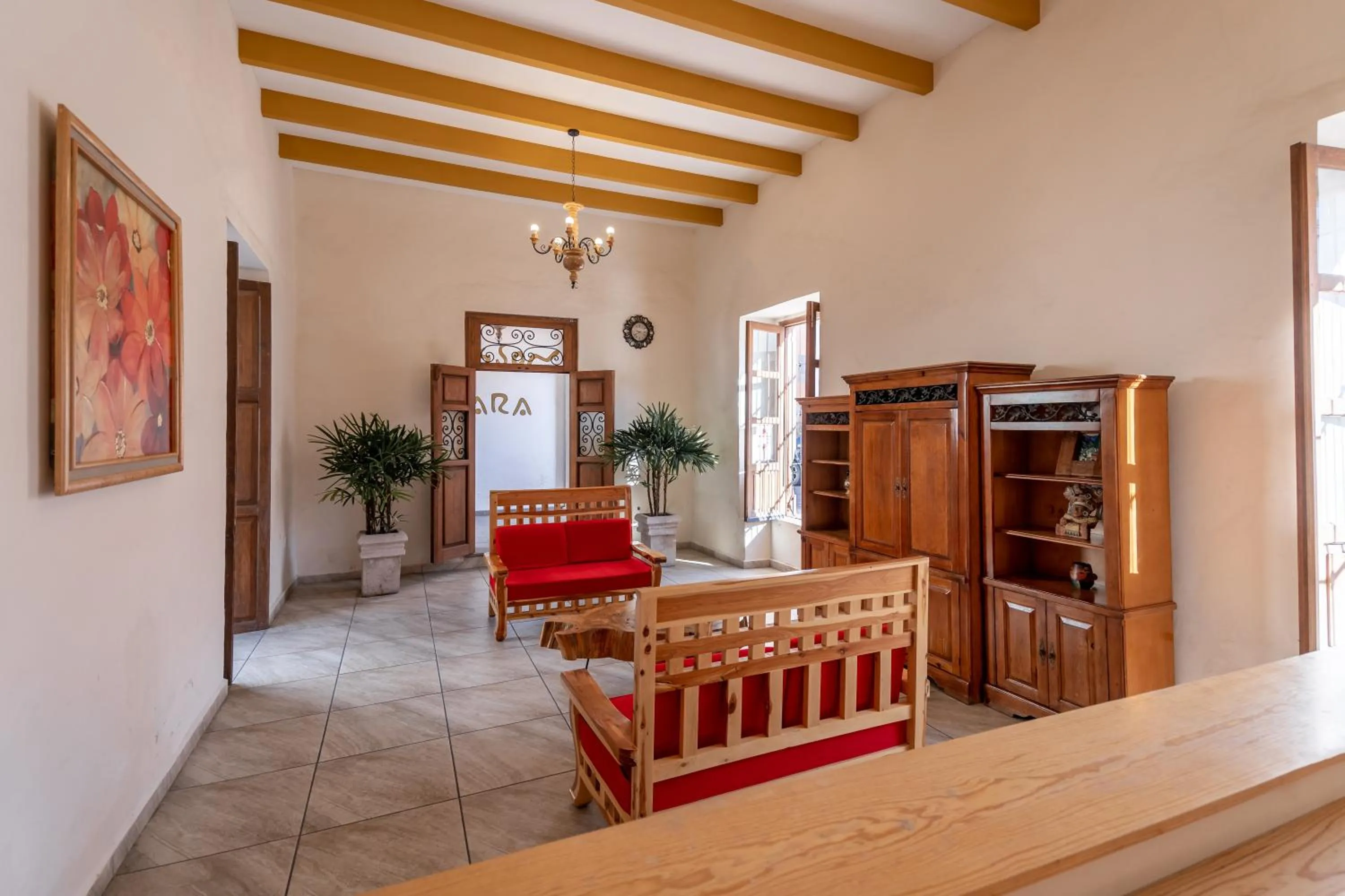 Lobby or reception in Hotel Meson de Sara