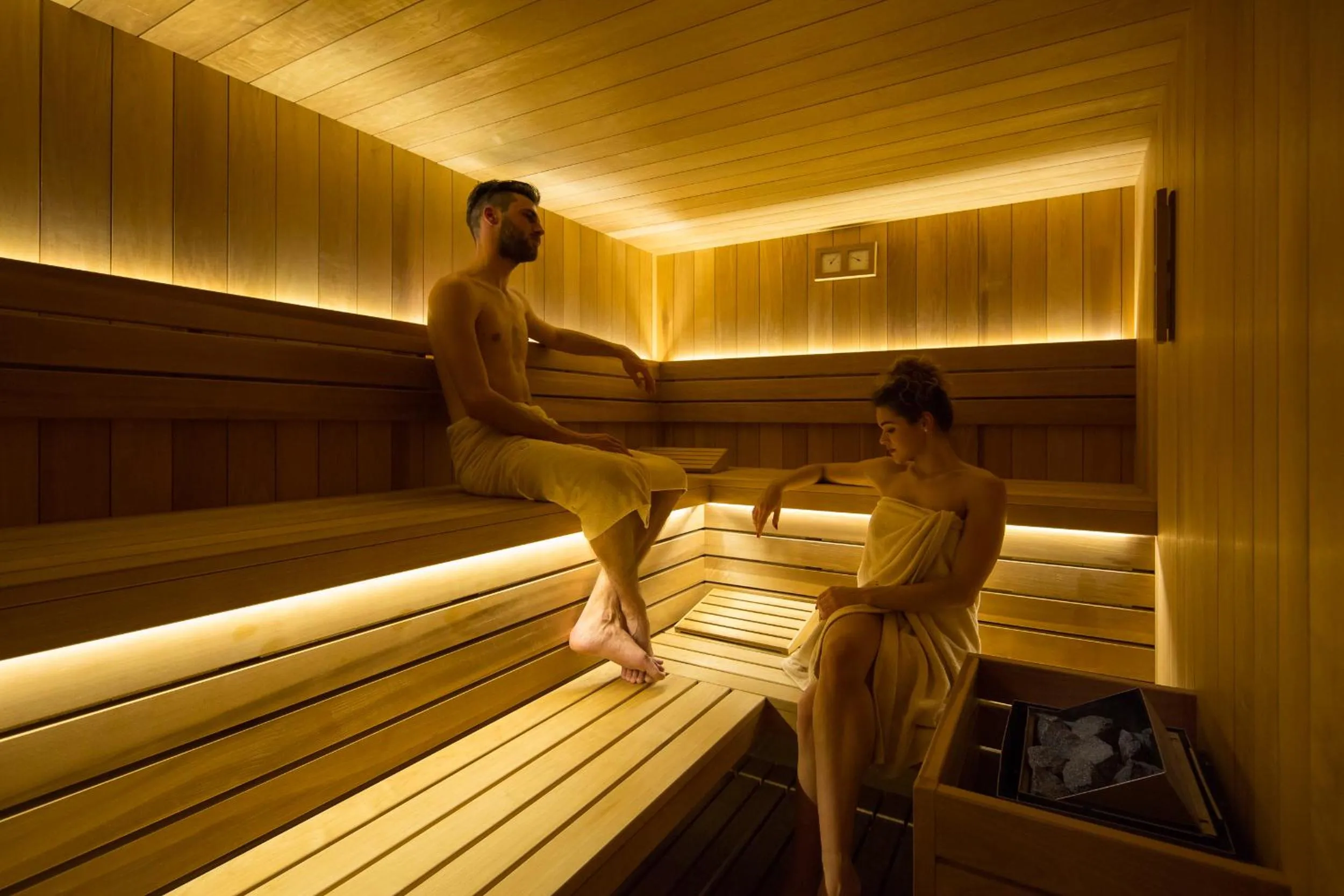 Sauna in San Servolo Wellness Homes