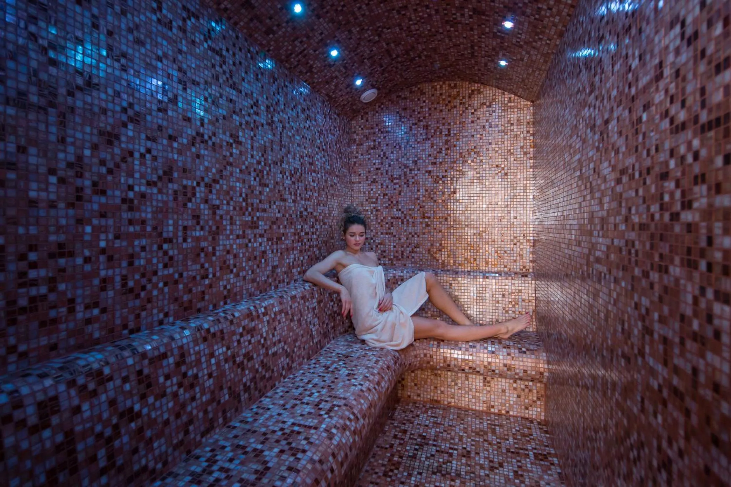 Sauna in San Servolo Wellness Homes