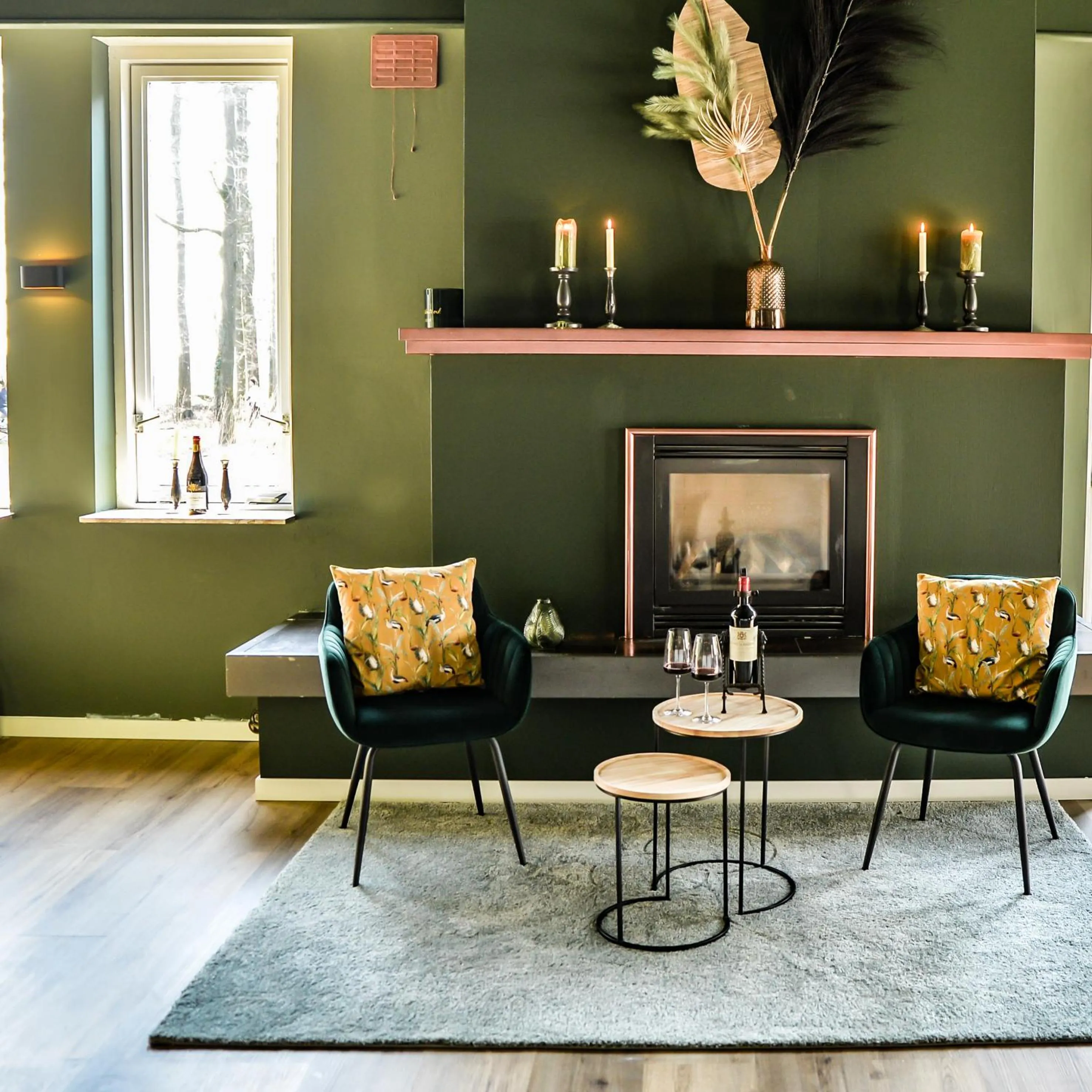 Seating area in Hotel de Grote Zwaan