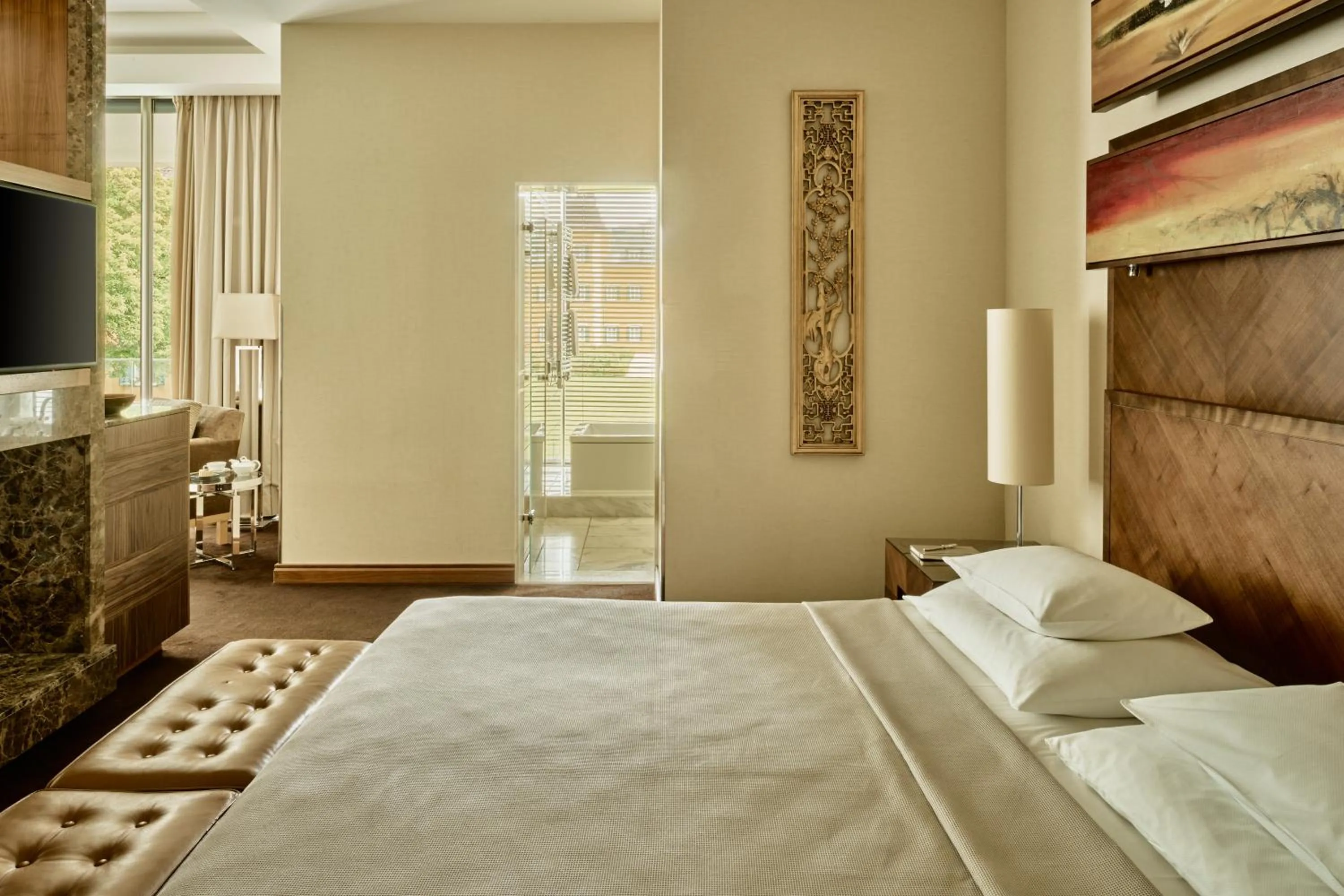 Bed in Falkensteiner Schlosshotel Velden – The Leading Hotels of the World