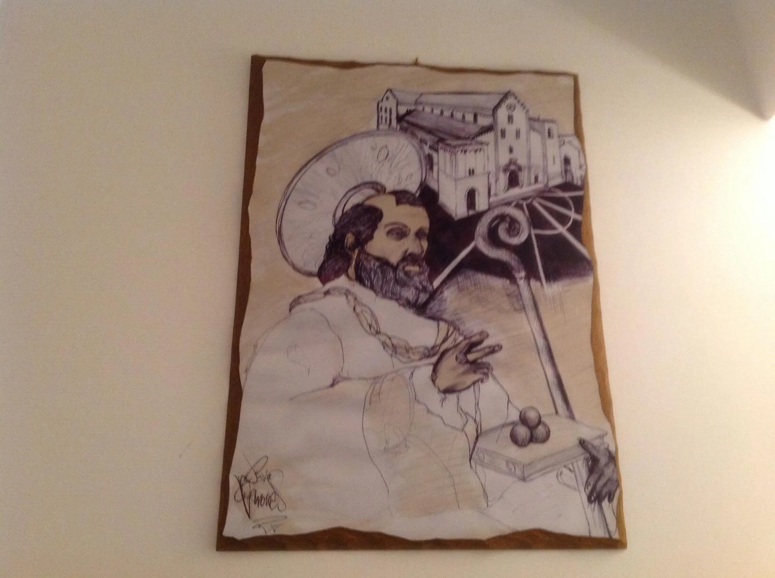 Decorative detail in B&B La Maison Del Borgo Antico