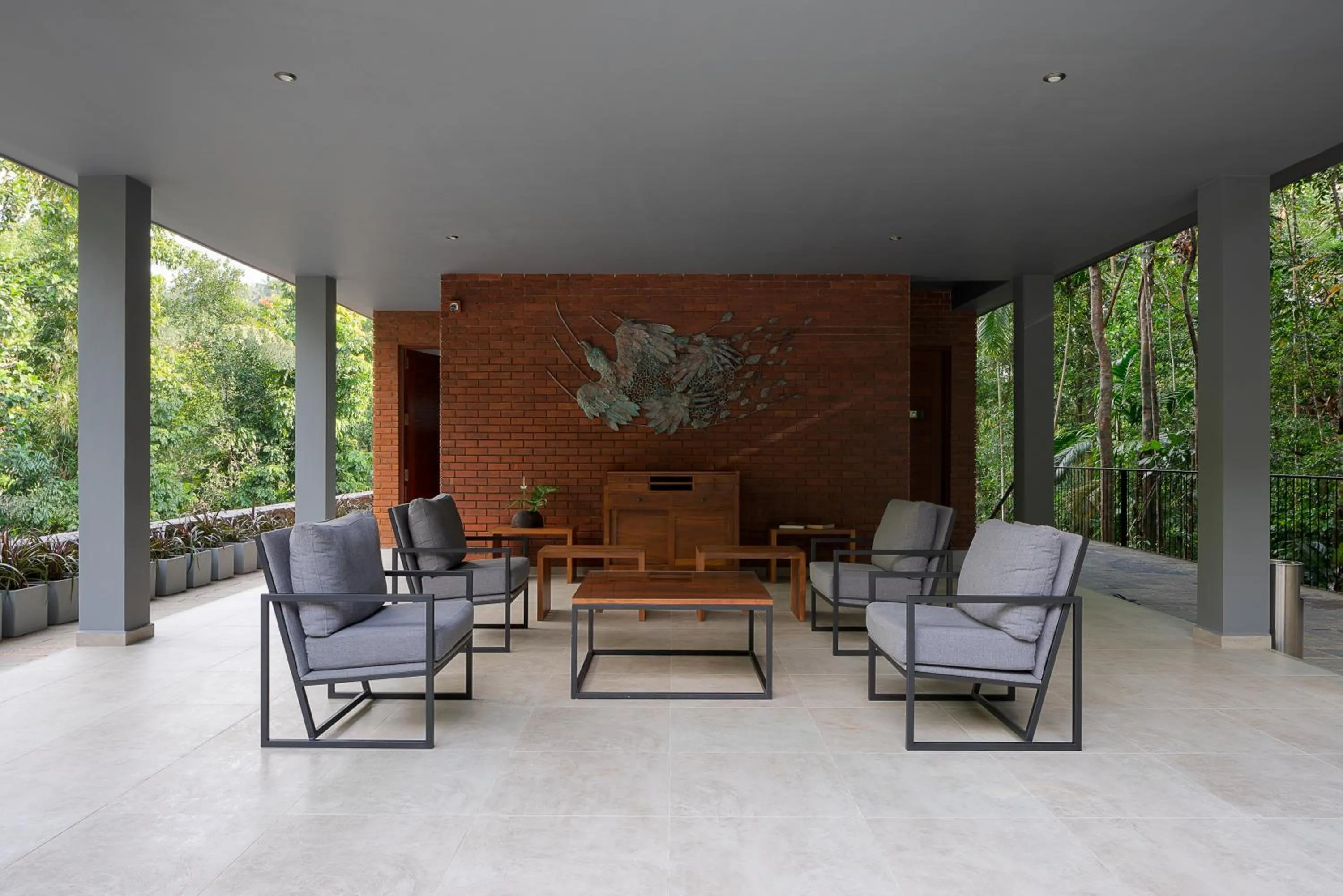 Patio in Moksha at Kitulgala - Rainforest Boutique Hotel