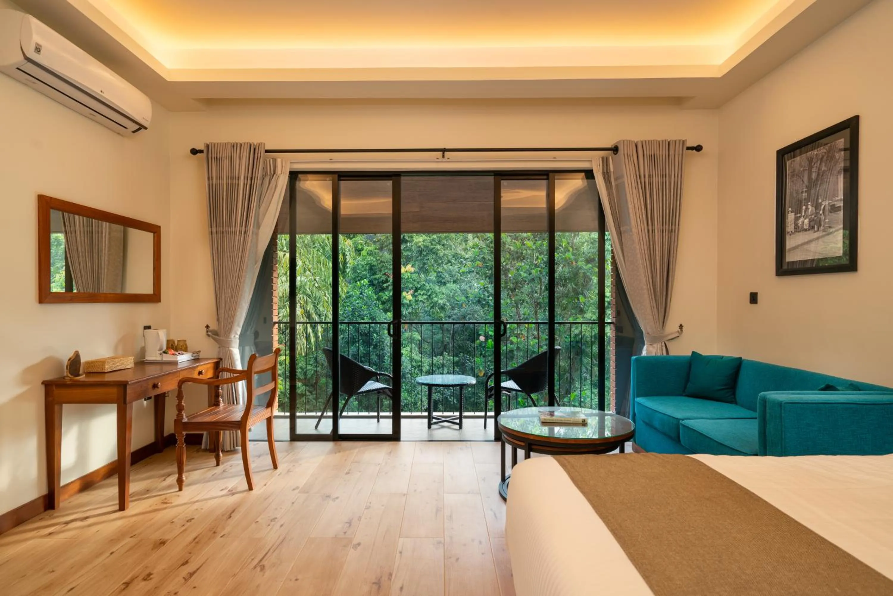 View (from property/room), Bed in Moksha at Kitulgala - Rainforest Boutique Hotel