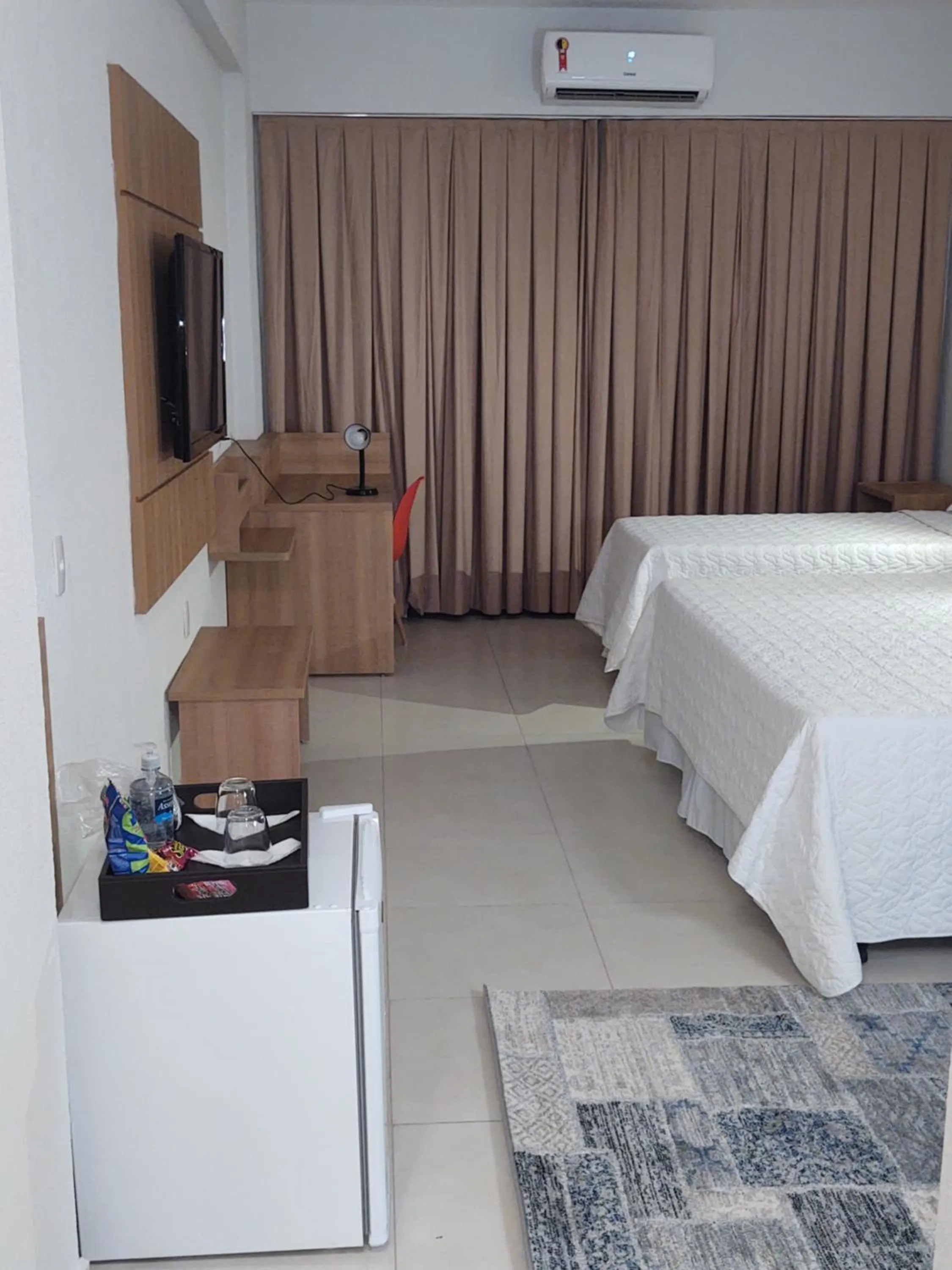 Bed in Hotel Quartzo