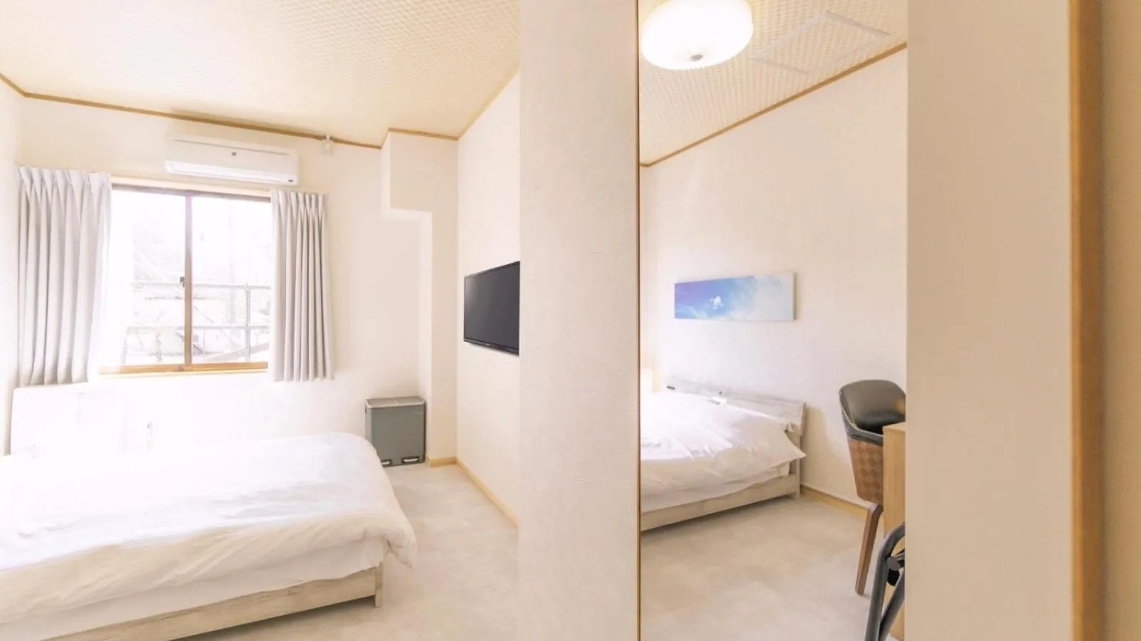 Bed in VOYAN Resort Fujiyamanakako Gekkoso