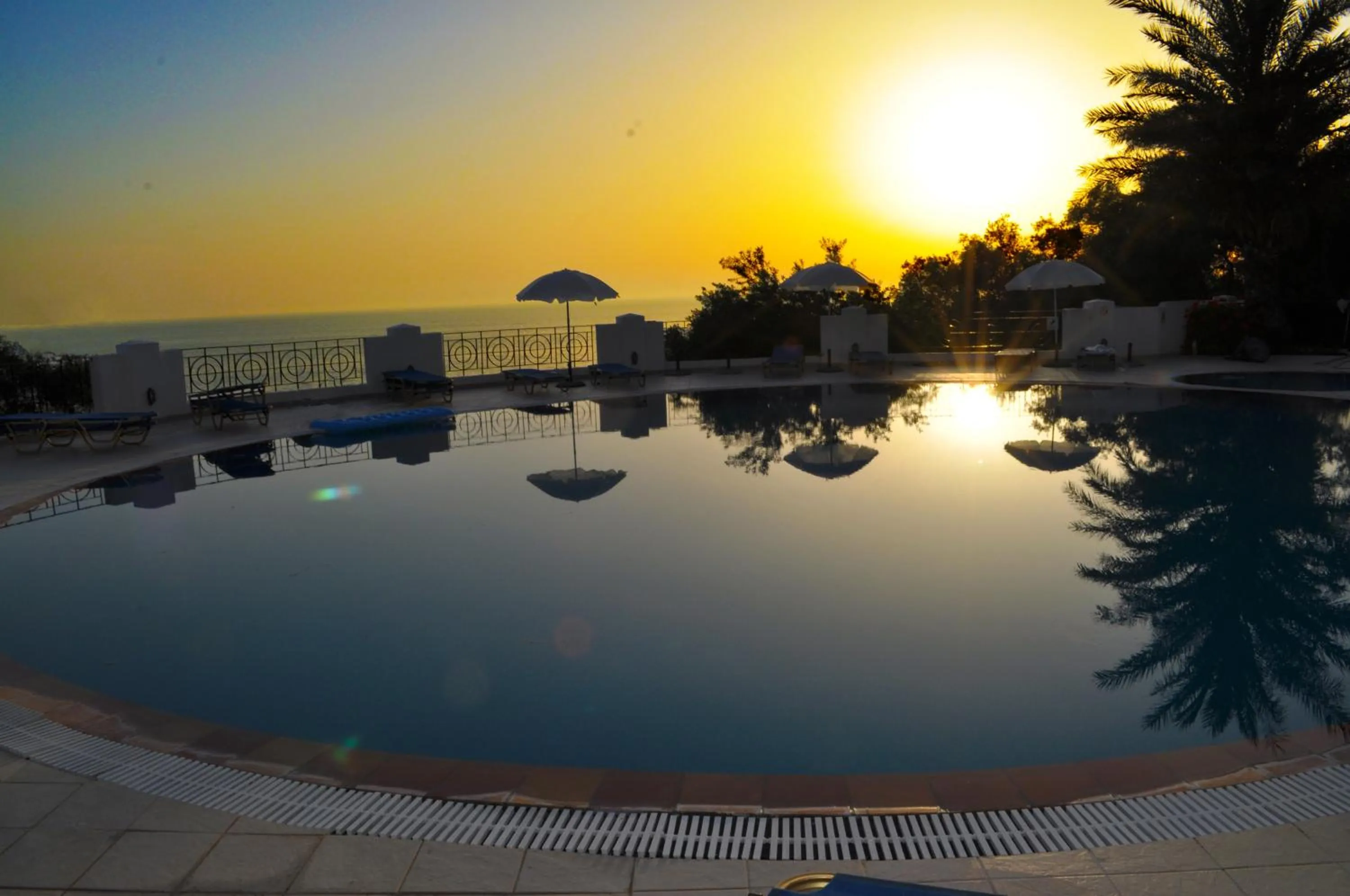 Patio in Studio Apartments Maria with Pool - Agios Gordios Beach
