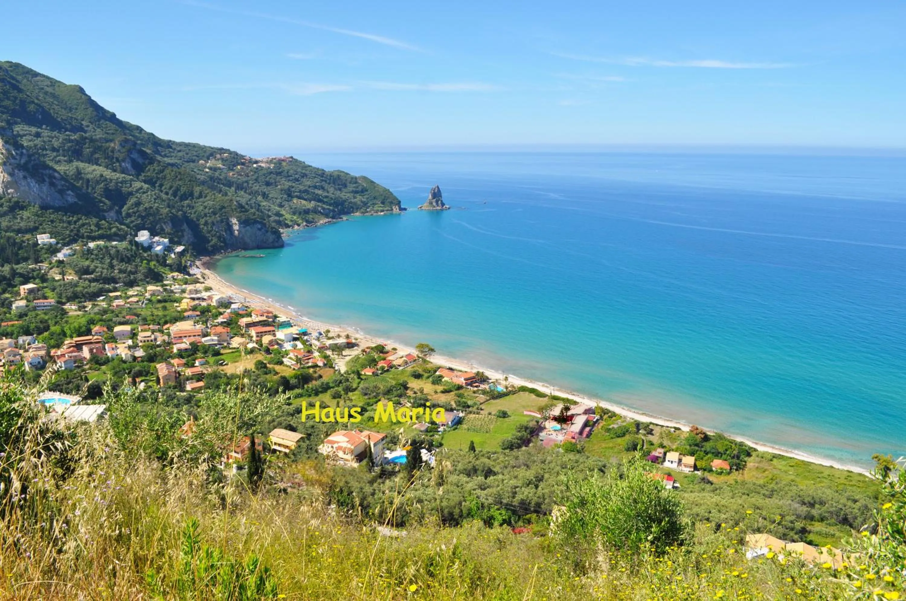Property building in Studio Apartments Maria with Pool - Agios Gordios Beach