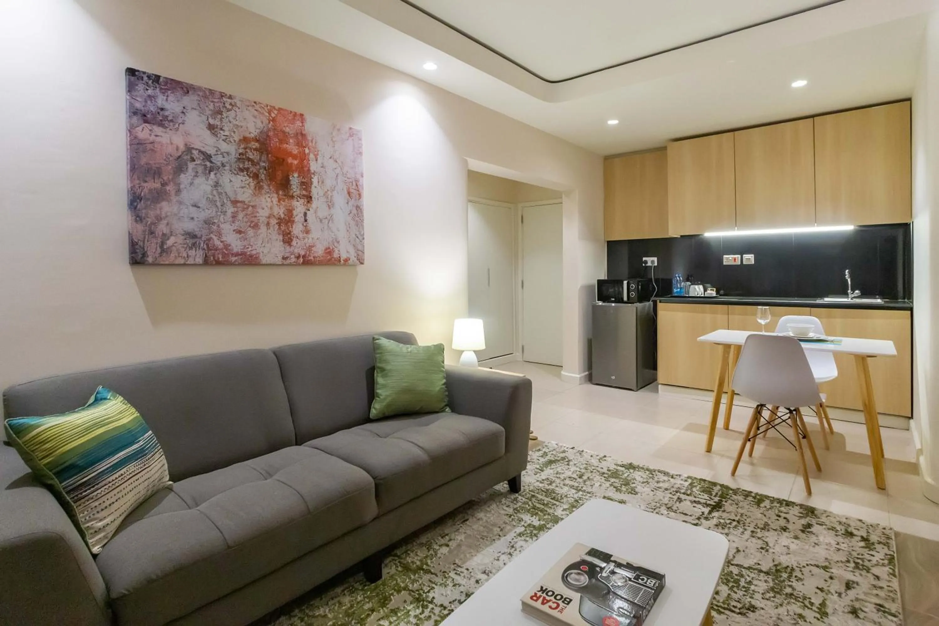 Seating area in Kozi Suites Nairobi Airport