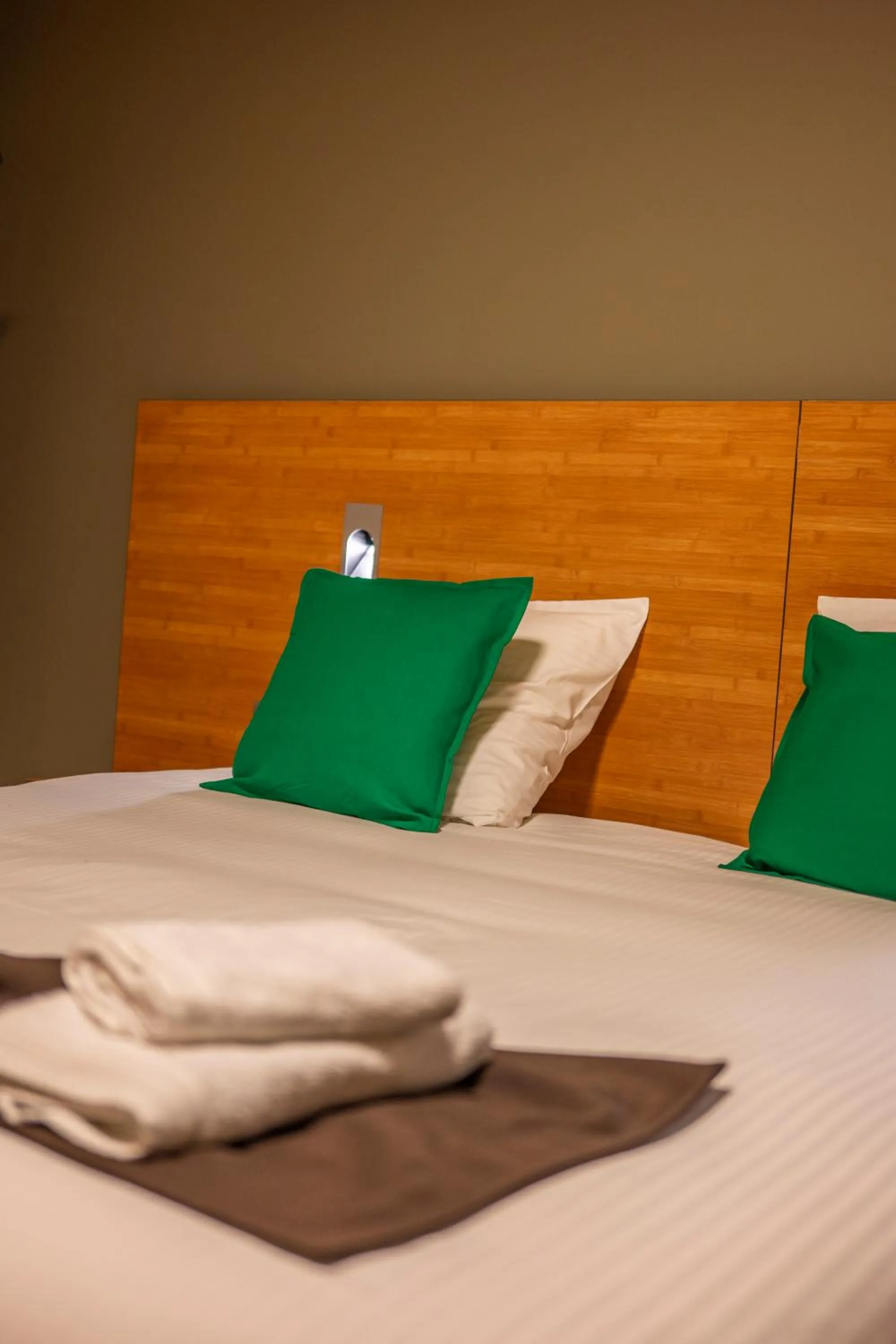 Bed in Hotel Falko