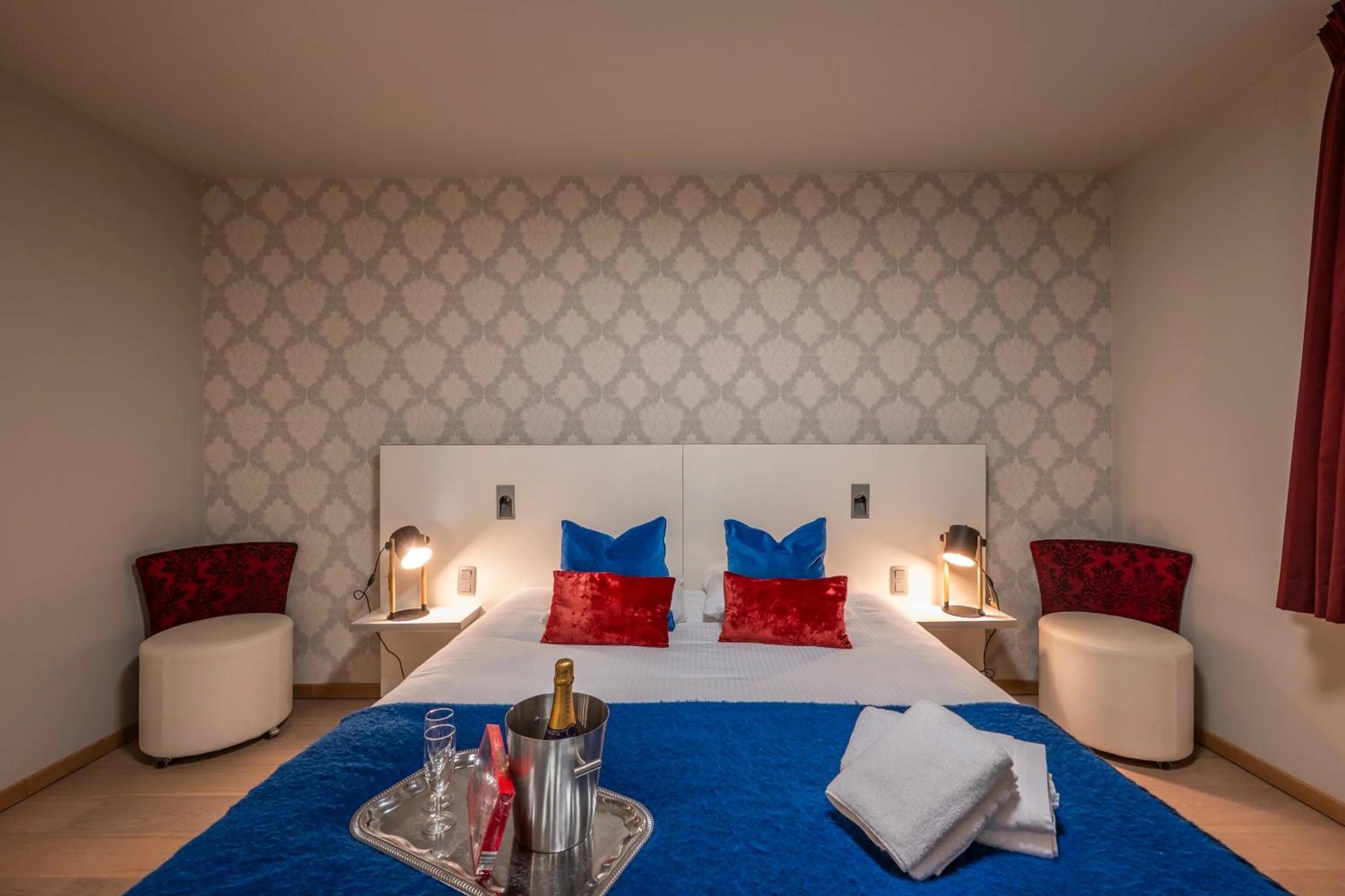 Bed in Hotel Falko