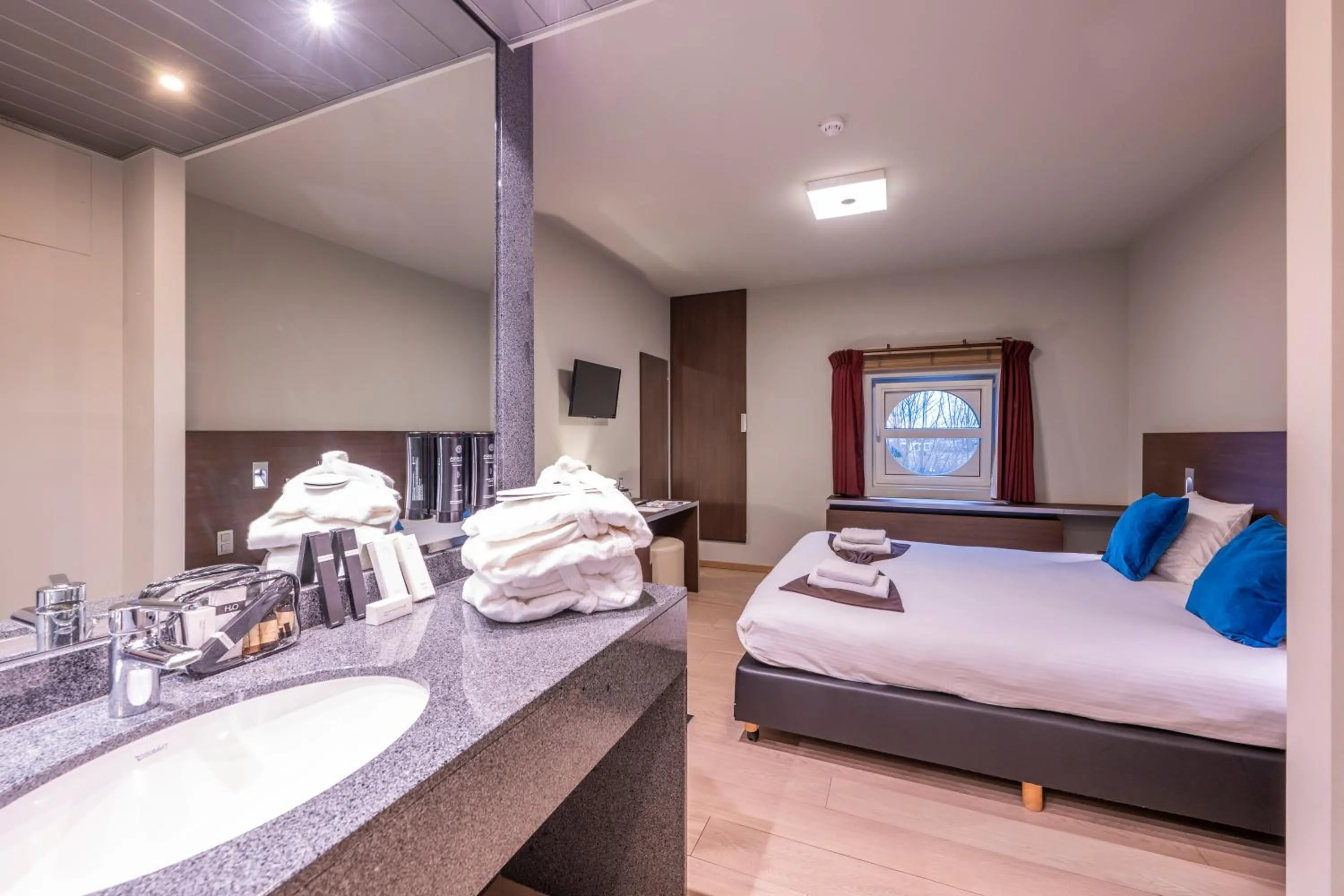 Bed in Hotel Falko