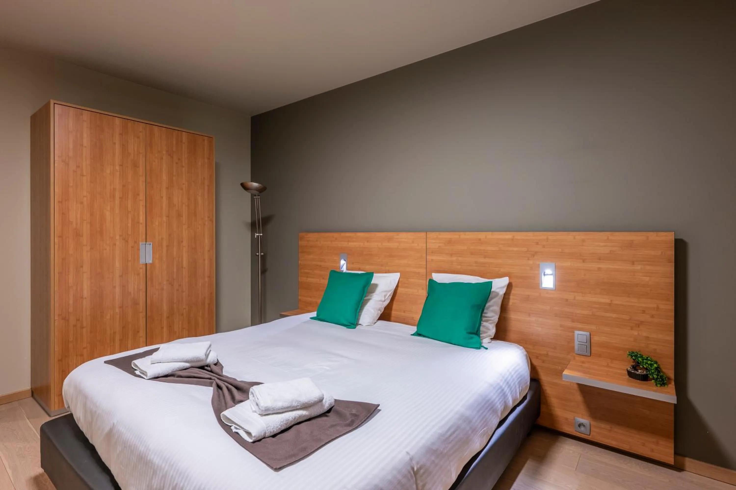 Bed in Hotel Falko
