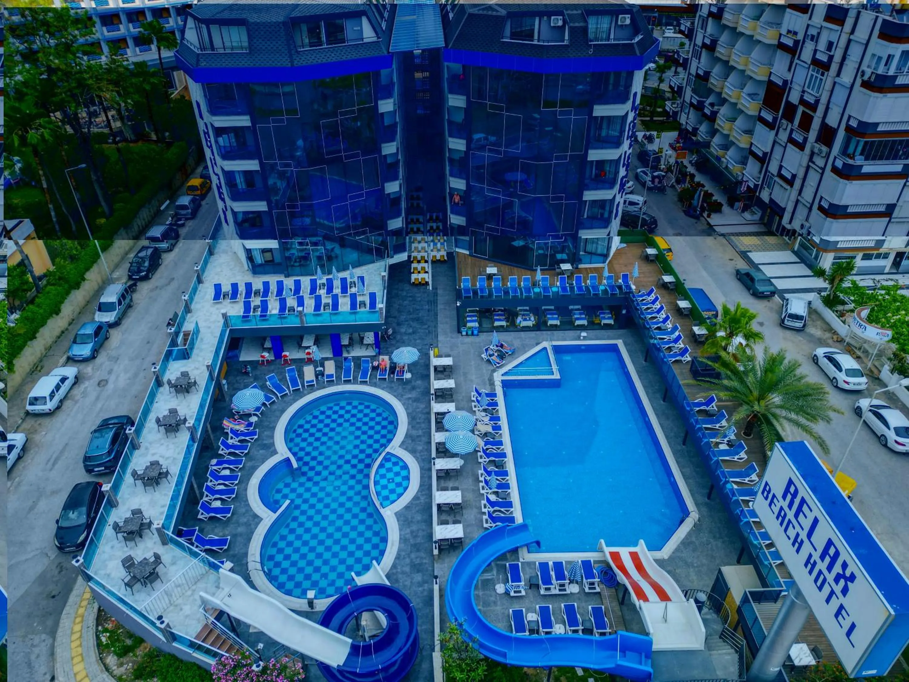 Pool view in Relax Beach Hotel