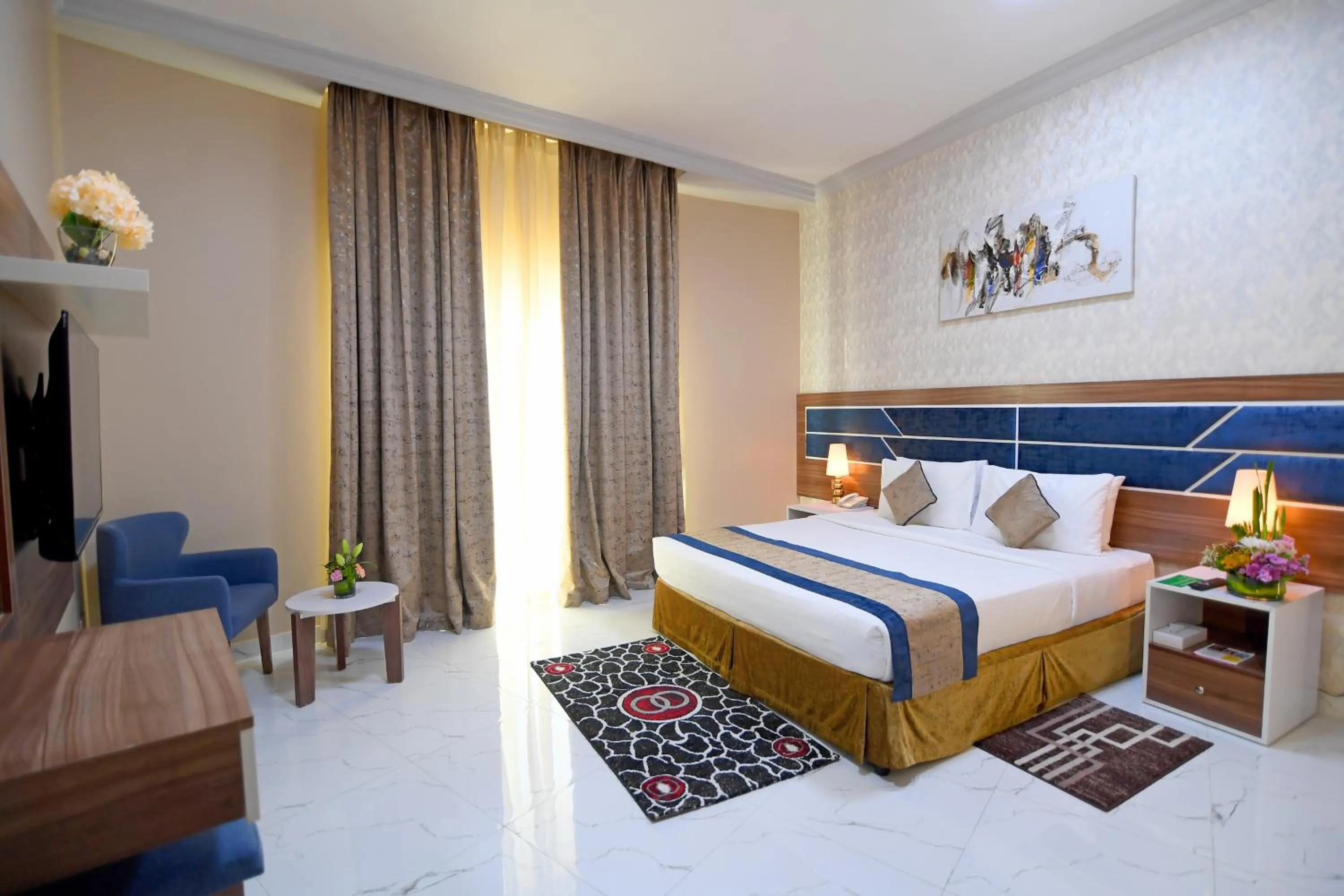 Bedroom, Bed in Emirates Stars Hotel Apartments Dubai