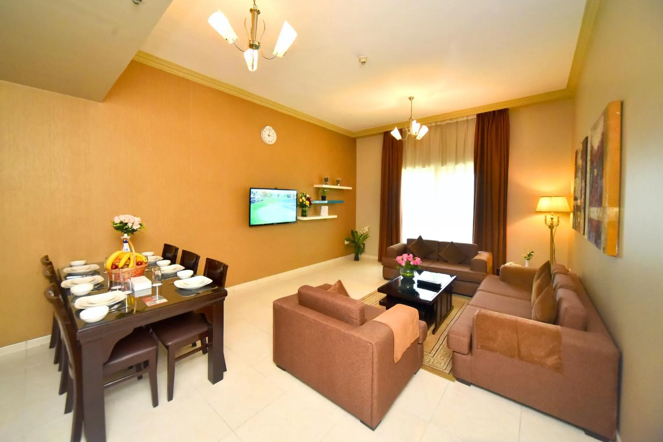 Living room in Emirates Stars Hotel Apartments Dubai