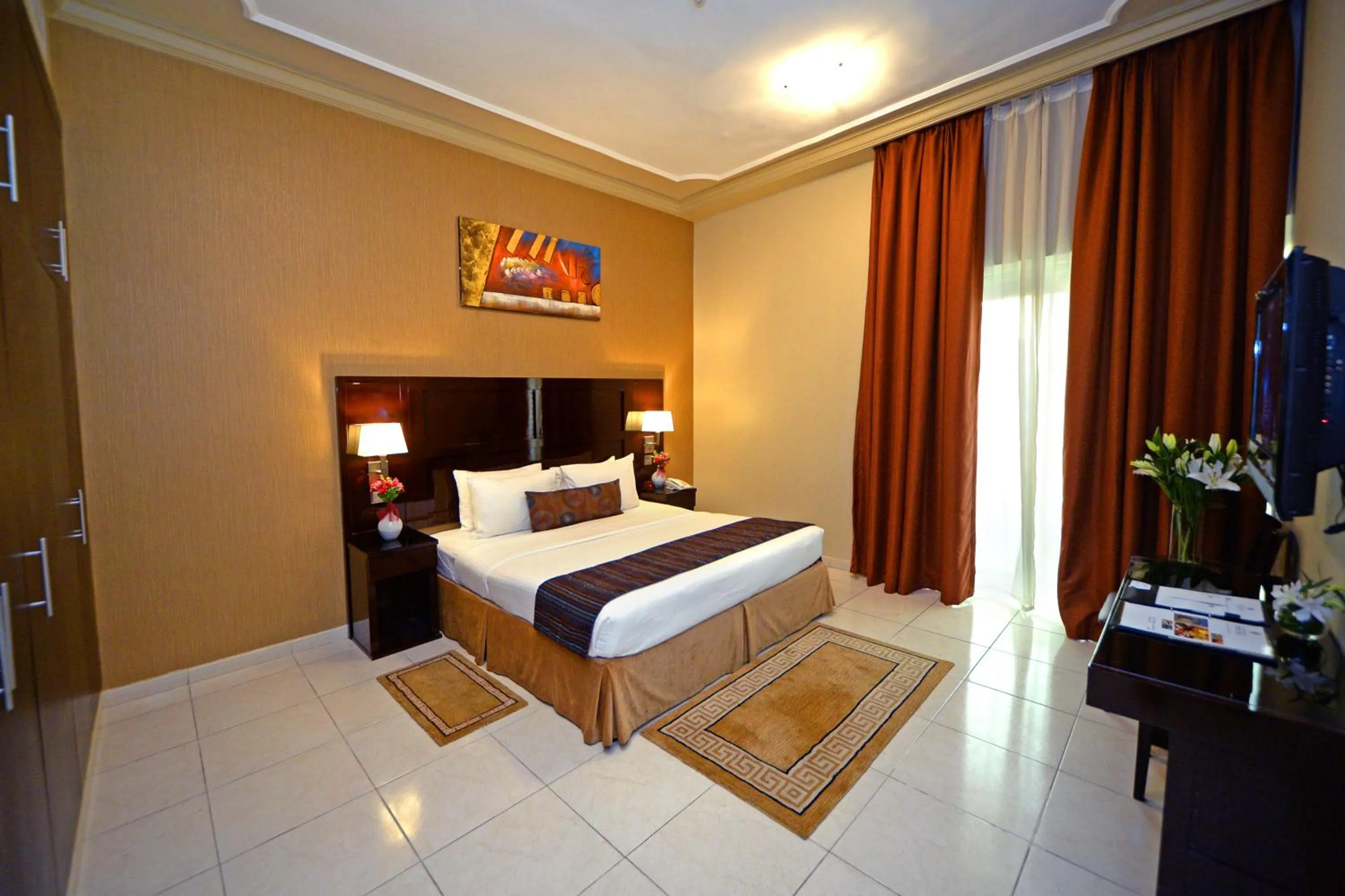 Bedroom, Bed in Emirates Stars Hotel Apartments Dubai