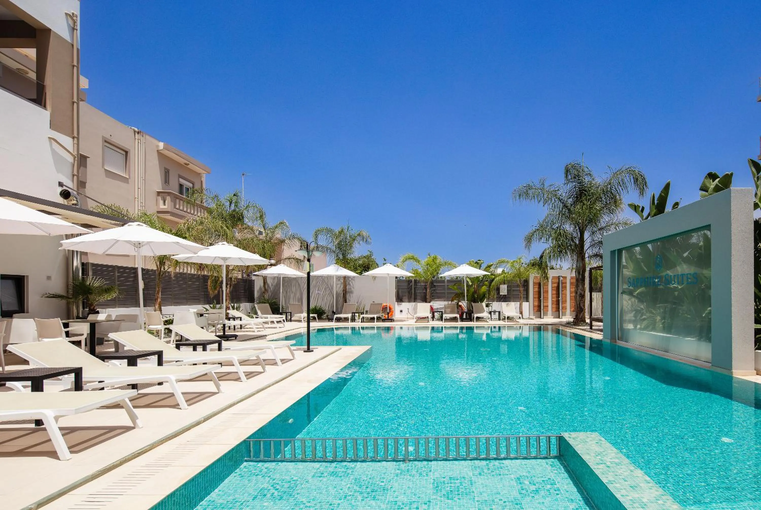 Swimming pool in Sapphire Blue Suites