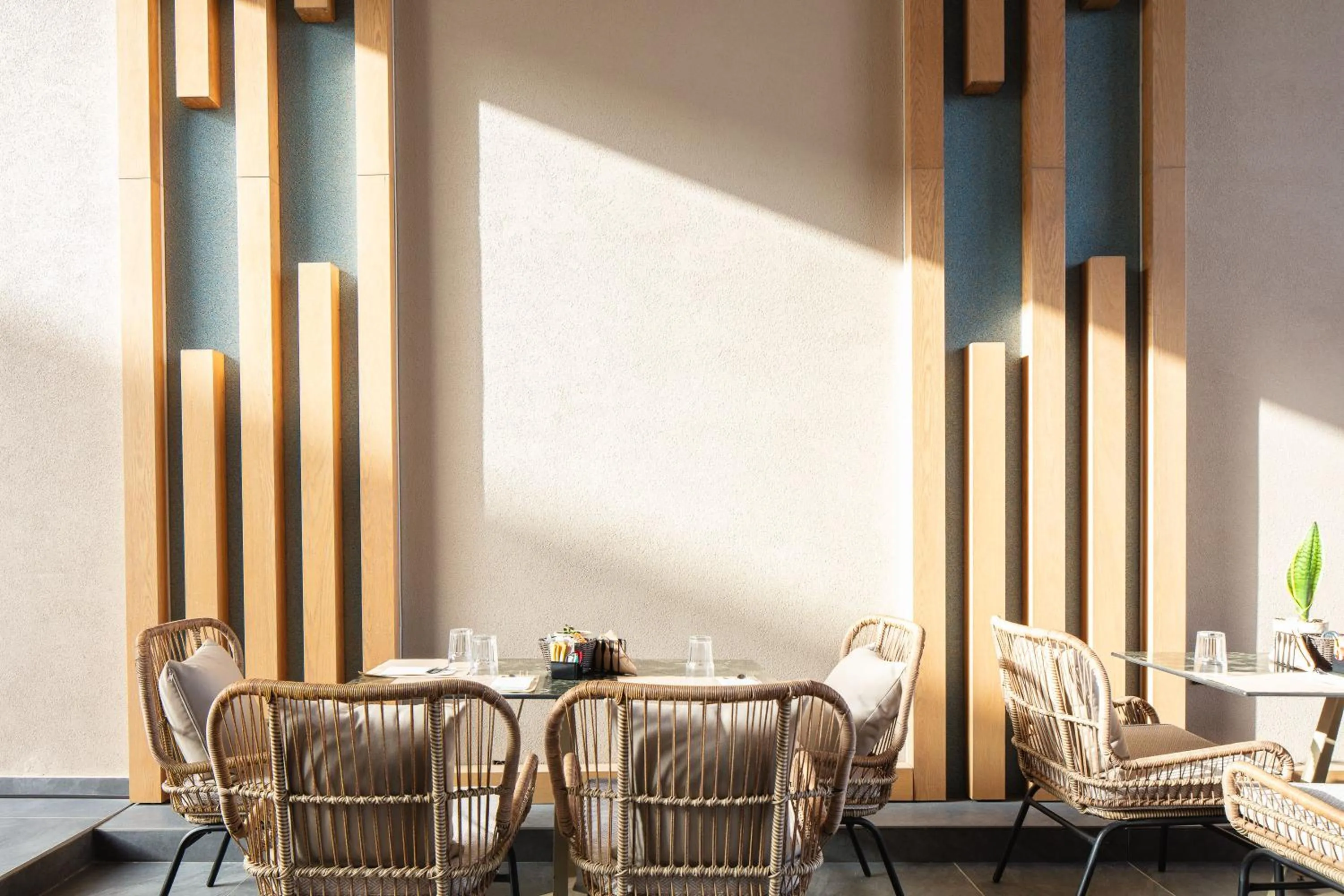 Seating area in Sapphire Blue Suites