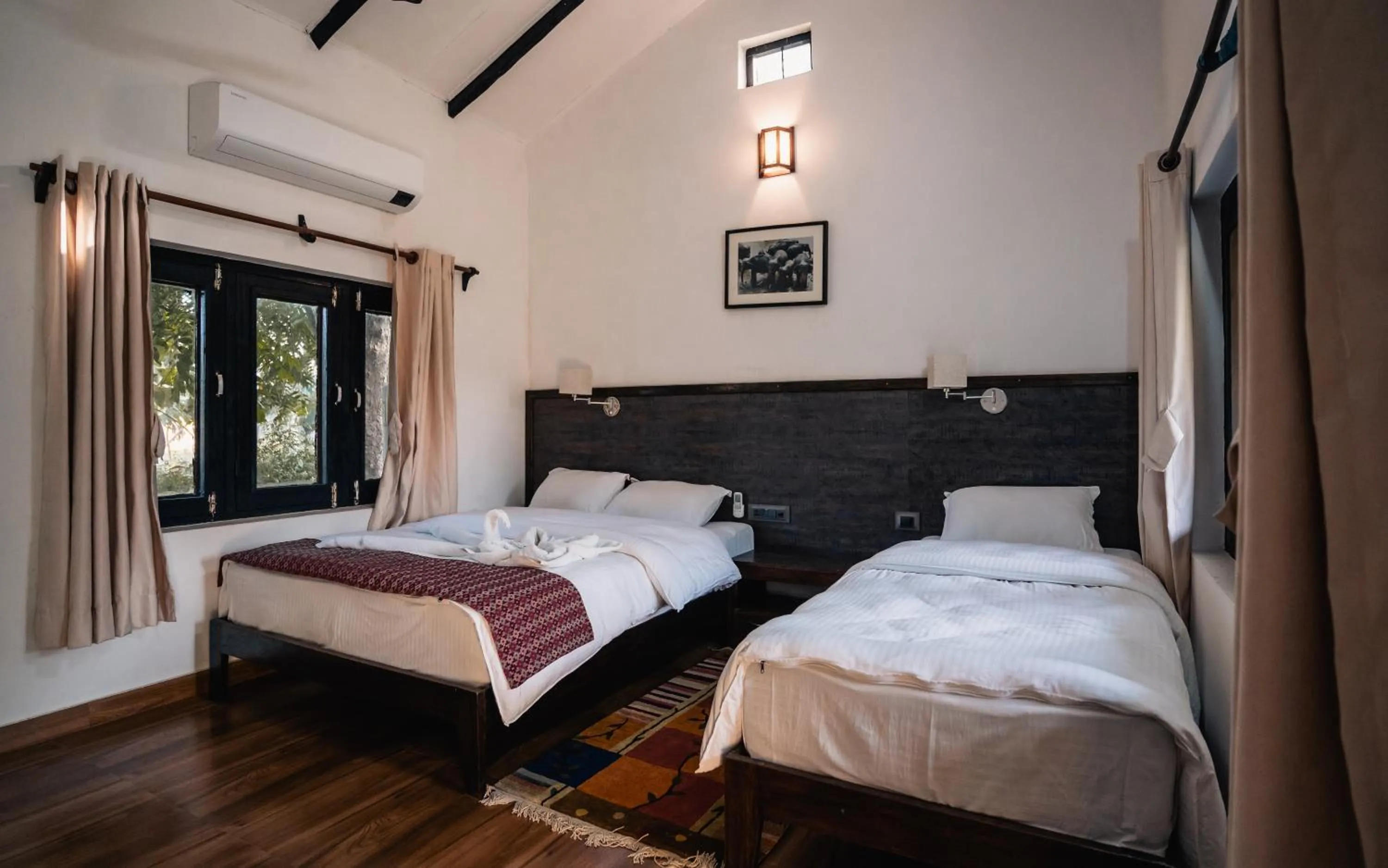 Bedroom, Bed in Bardia Forest Resort
