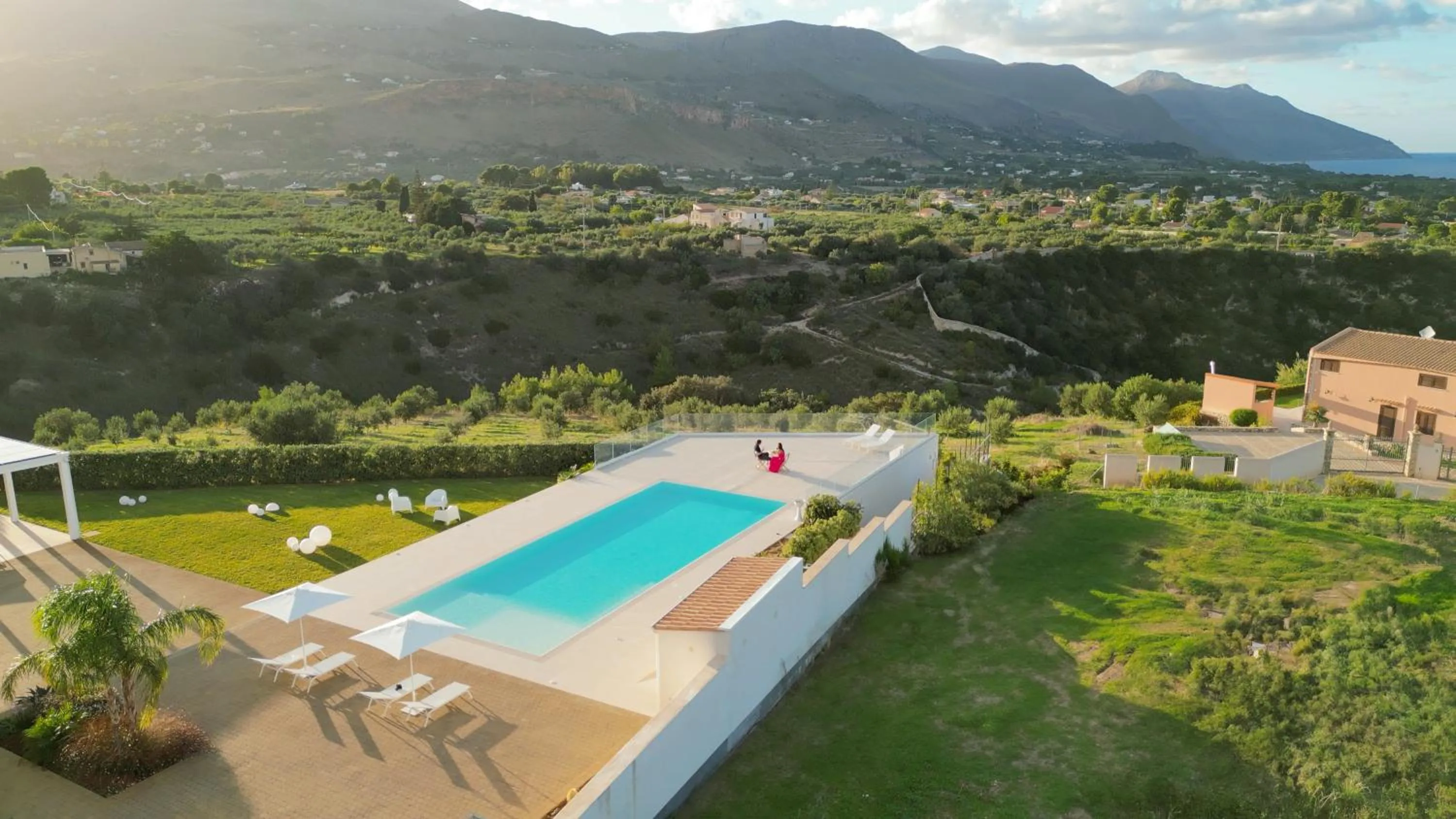Bird's eye view in Villa Etesiae