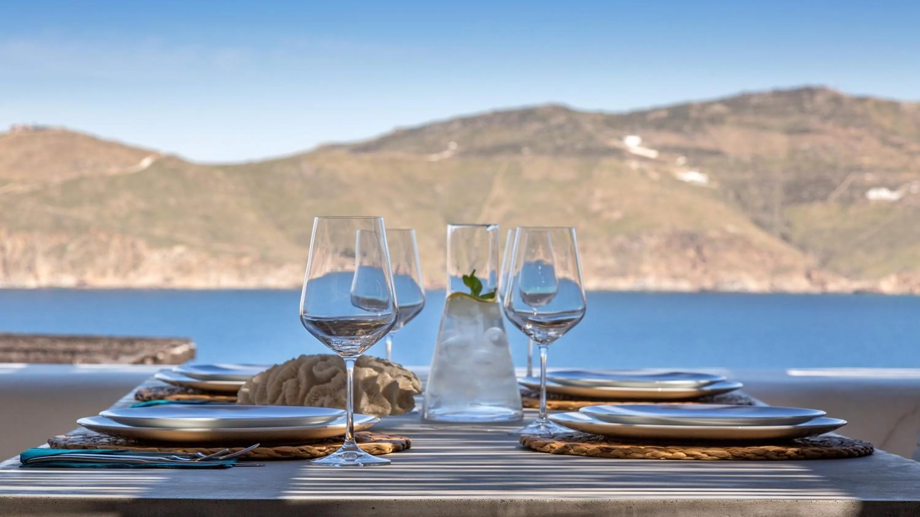 Sea view in Mykonos Panormos Villas