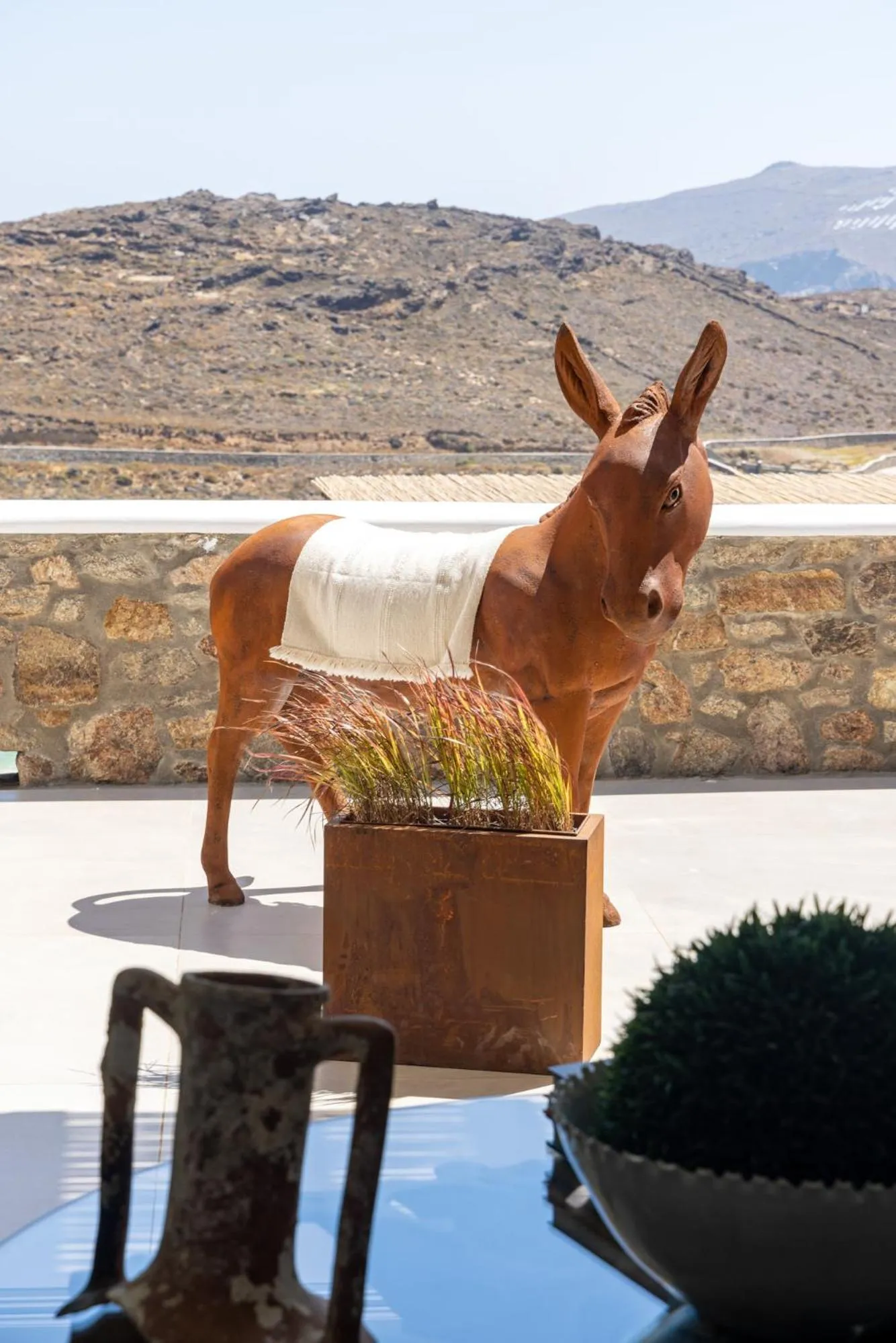 Balcony/Terrace in Mykonos Panormos Villas