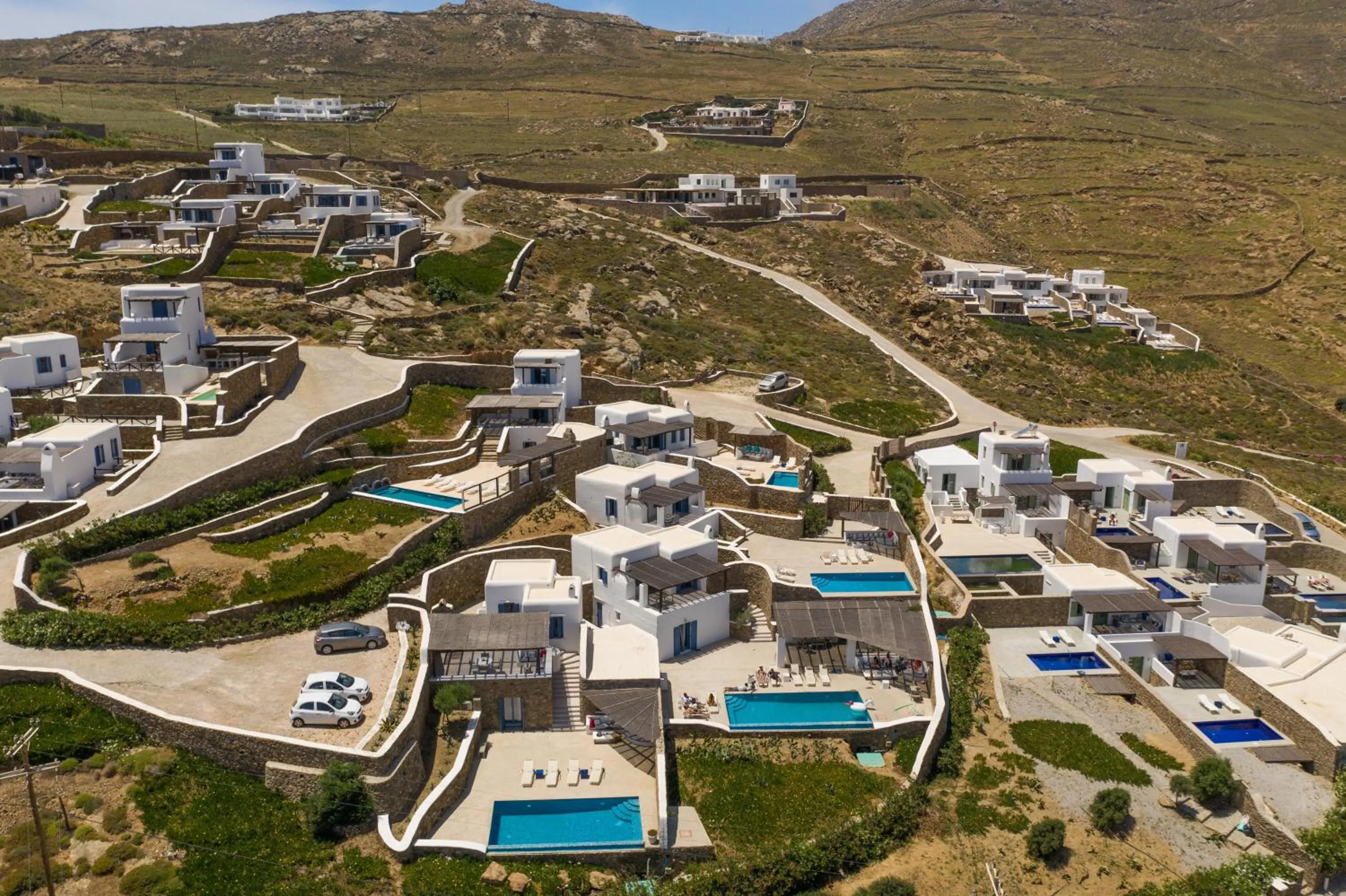 Natural landscape in Mykonos Panormos Villas
