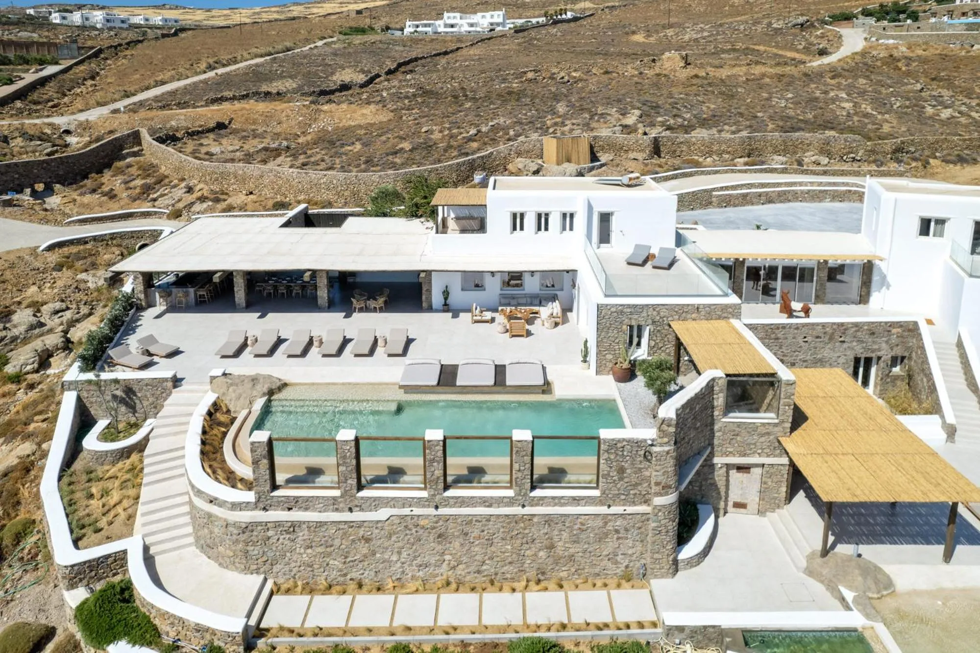 Property building in Mykonos Panormos Villas