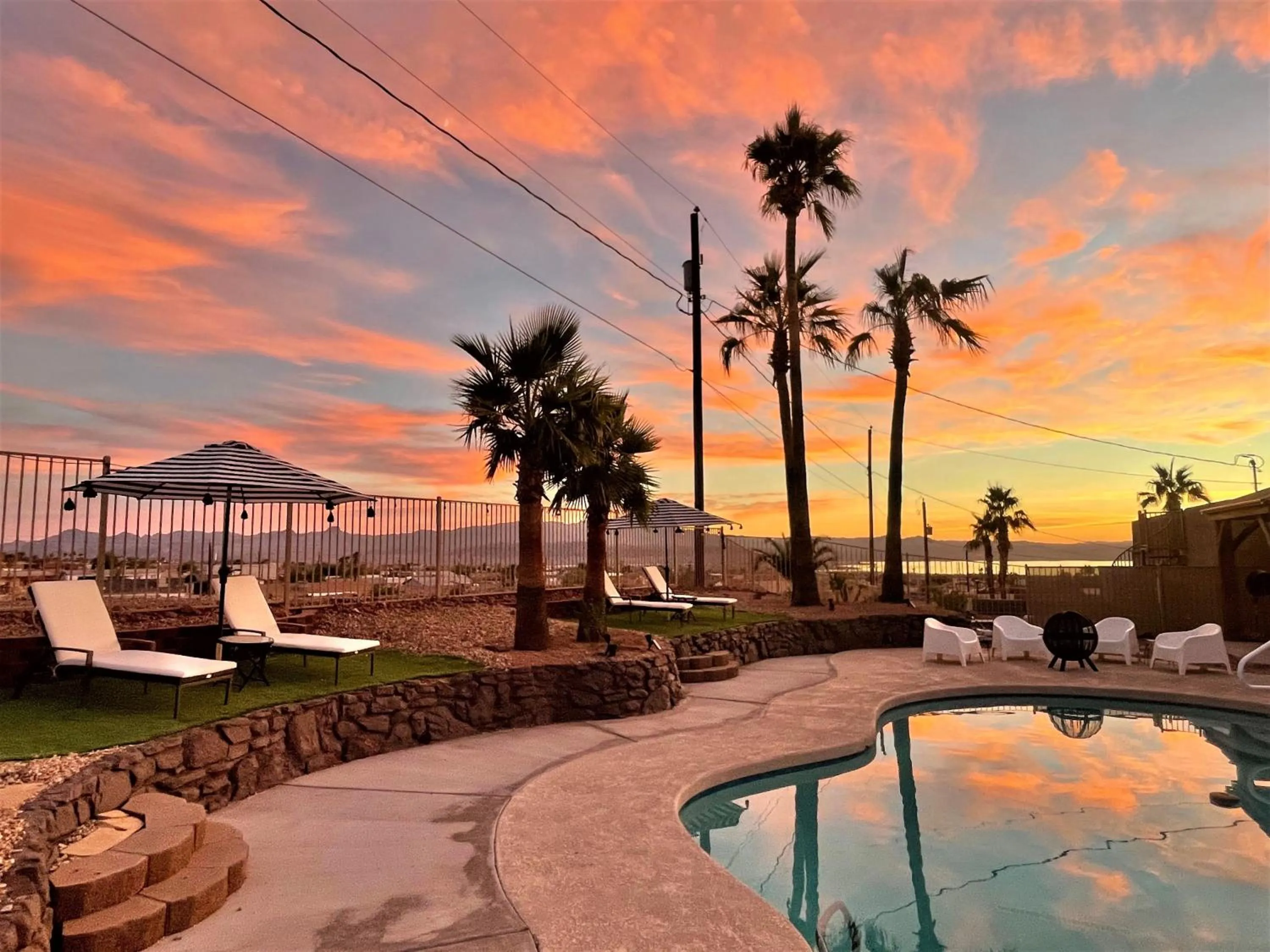 Trendy Desert Getaway Pool, Spa, Game Room