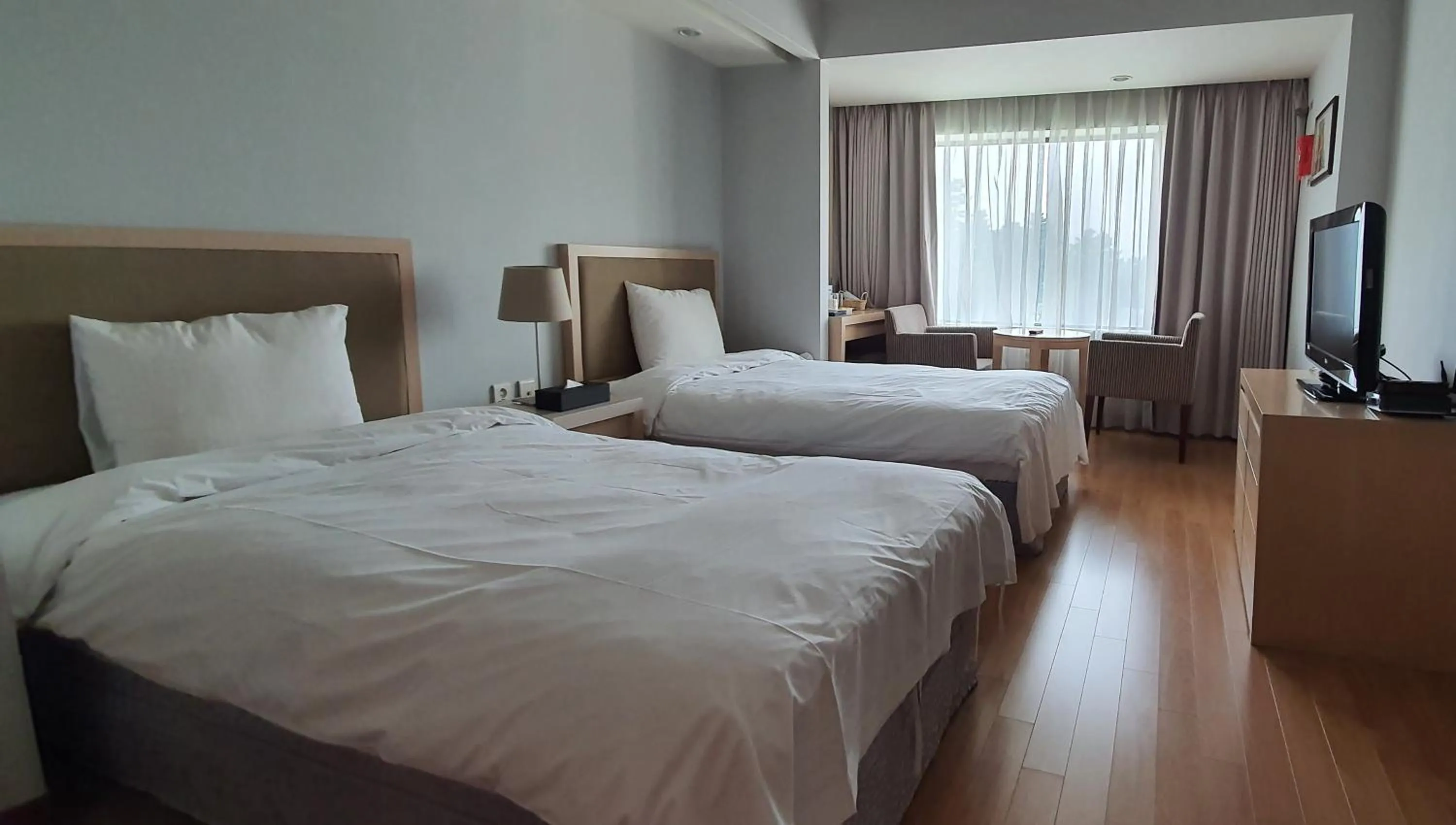 Bed in Gyungpo Beach Hotel