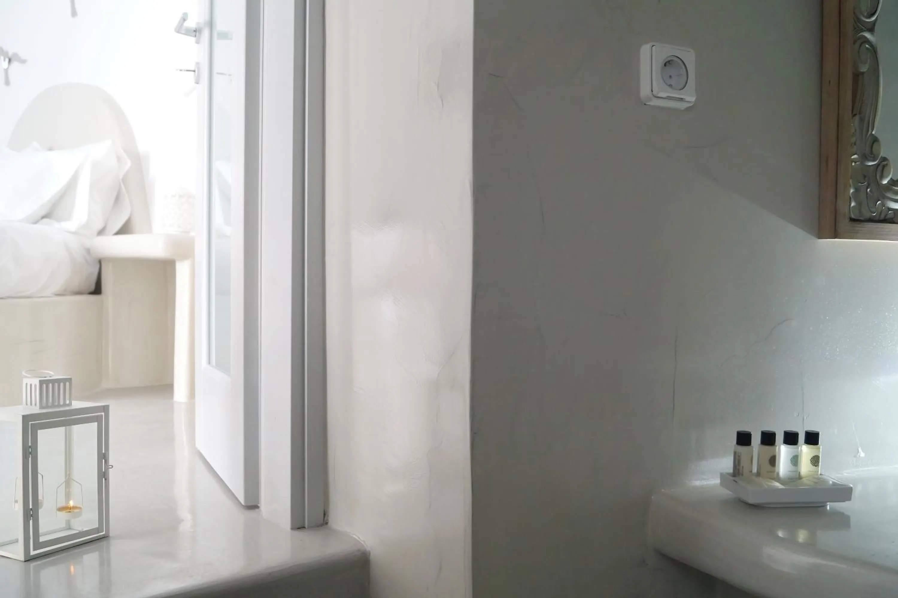 Shower in Golden Stone Santorini Suites